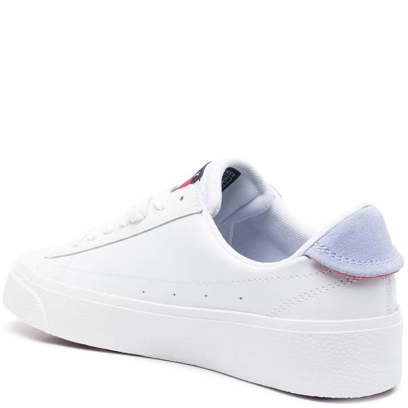 TOMMY JEANS Sportiniai bateliai moterims, Balta, JEANS VULCANIZED LEATHER 3