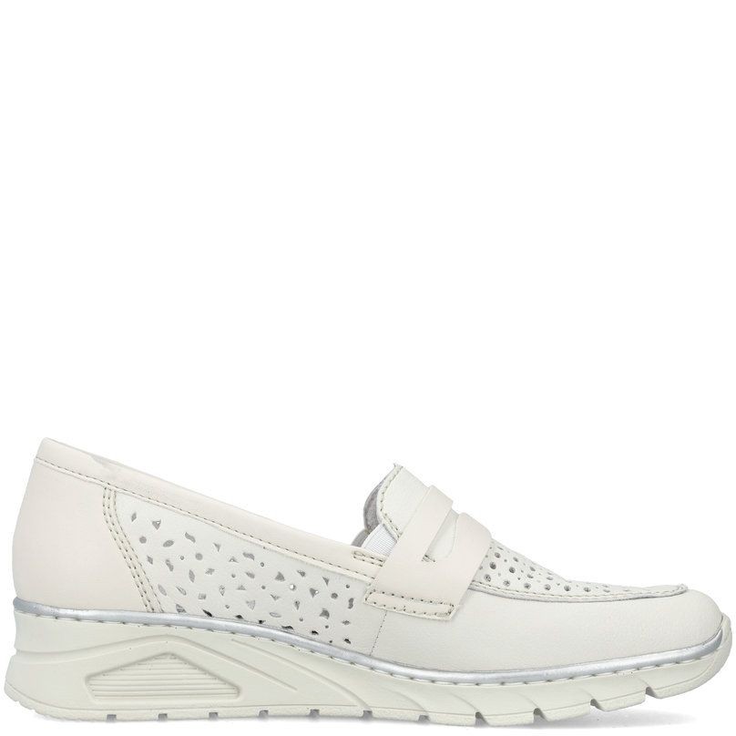 RIEKER Loaferiai moterims, Balta, LOAFERS 3