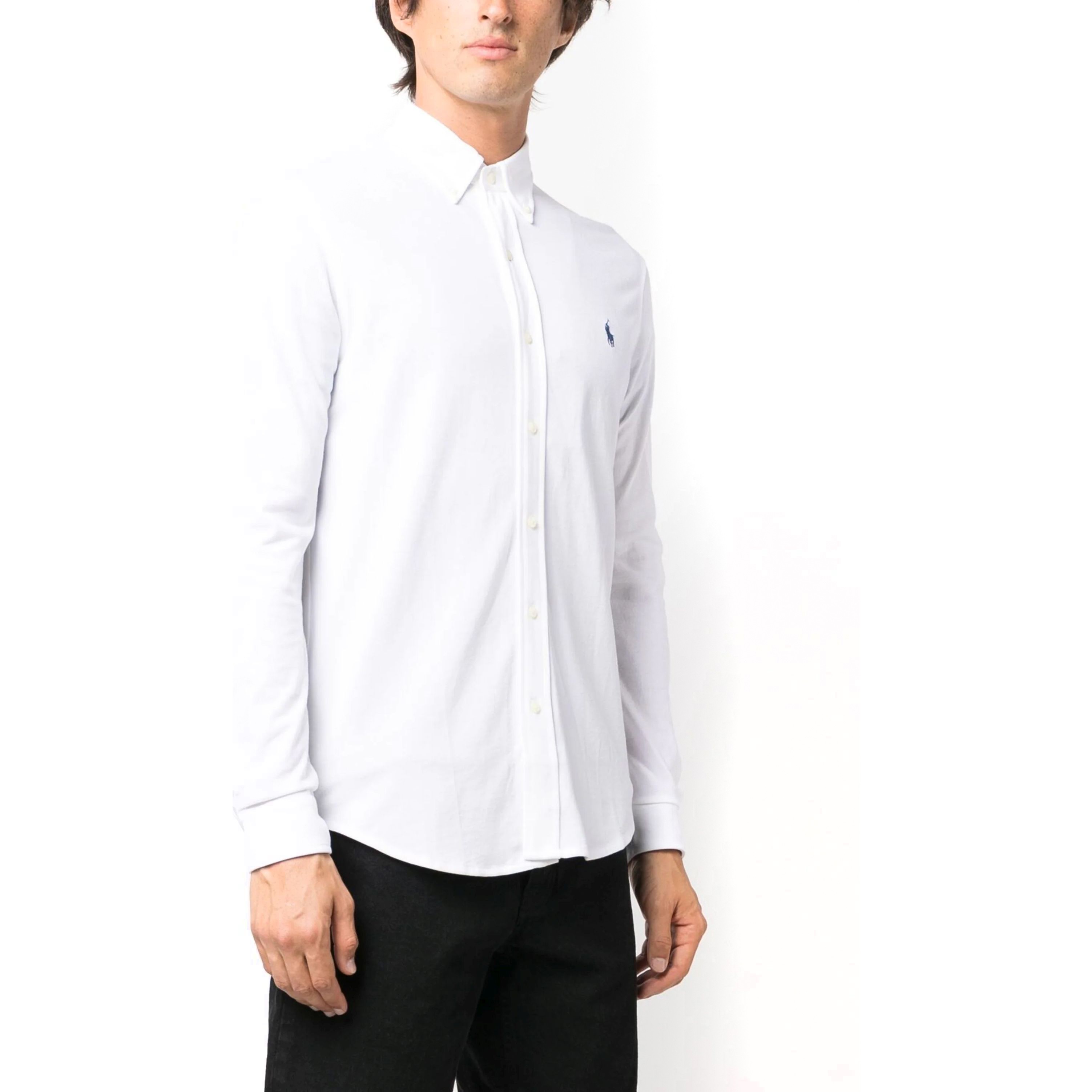 POLO RALPH LAUREN Marškiniai vyrams, Balta, Featherweight mesh shirt 1