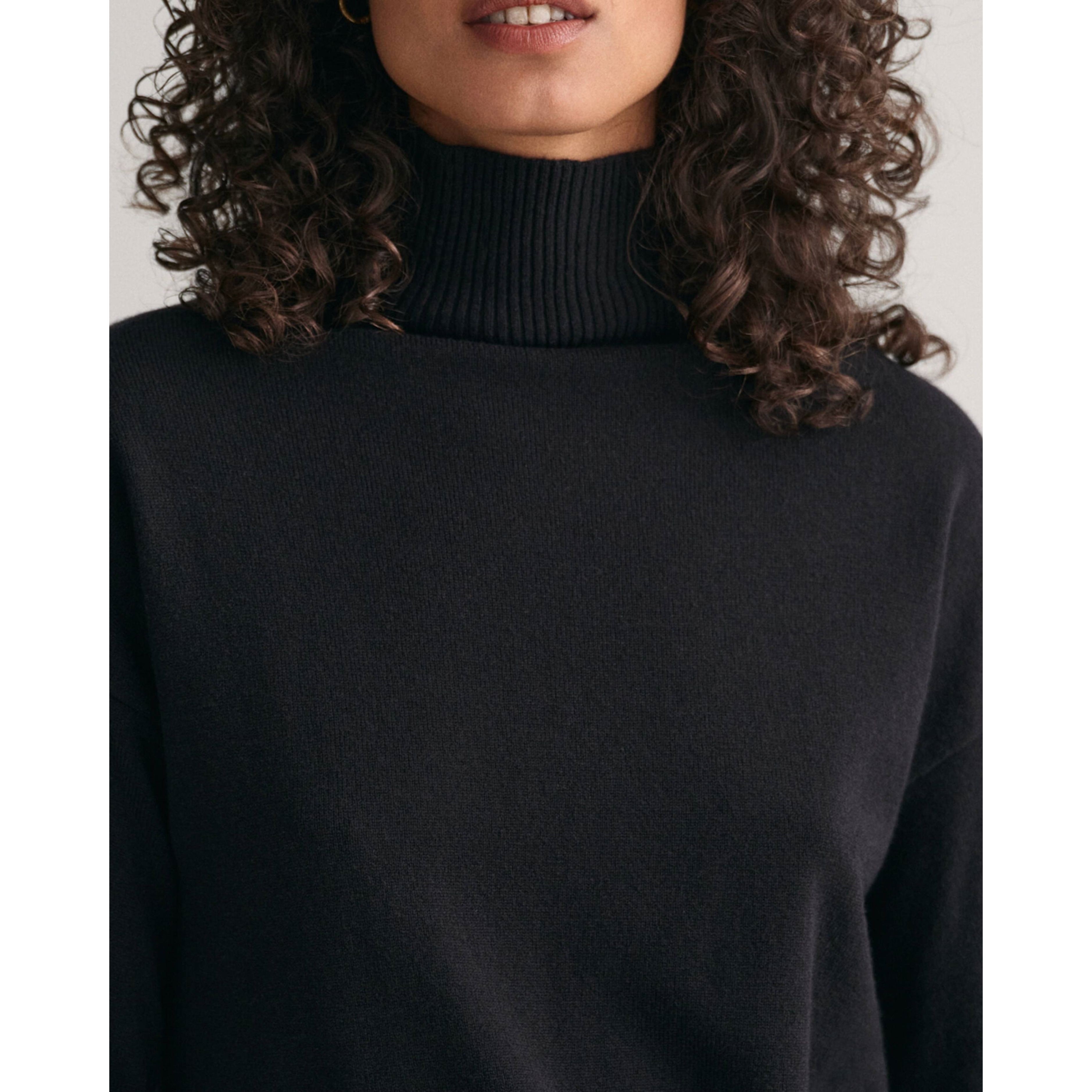 GANT Megztinis moterims, Juoda, SUPERFINE LAMBSWOOL 4