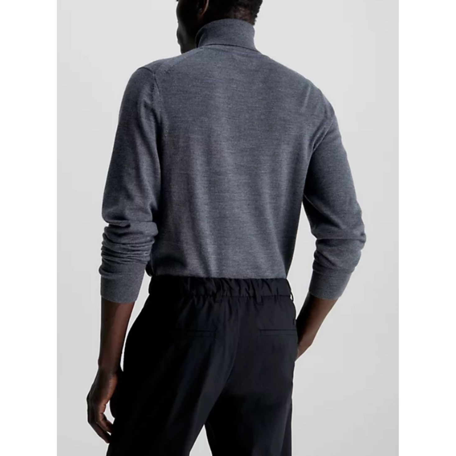 CALVIN KLEIN Megztinis vyrams, Pilka, Merino turtle neck 3