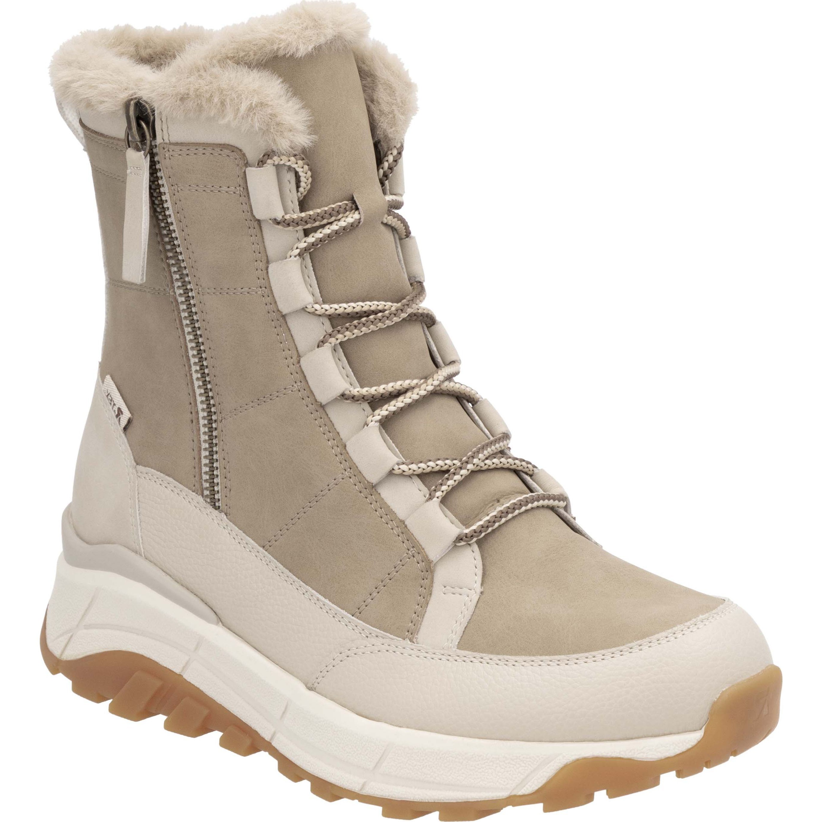 RIEKER EVOLUTION Aulinukai moterims, Smėlio, Ladies mid height boots 1