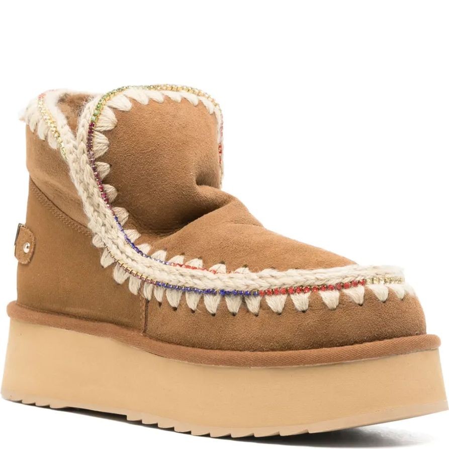 MOU Aulinukai moterims, Ruda, Eskimo 18 platform rhinestones 2