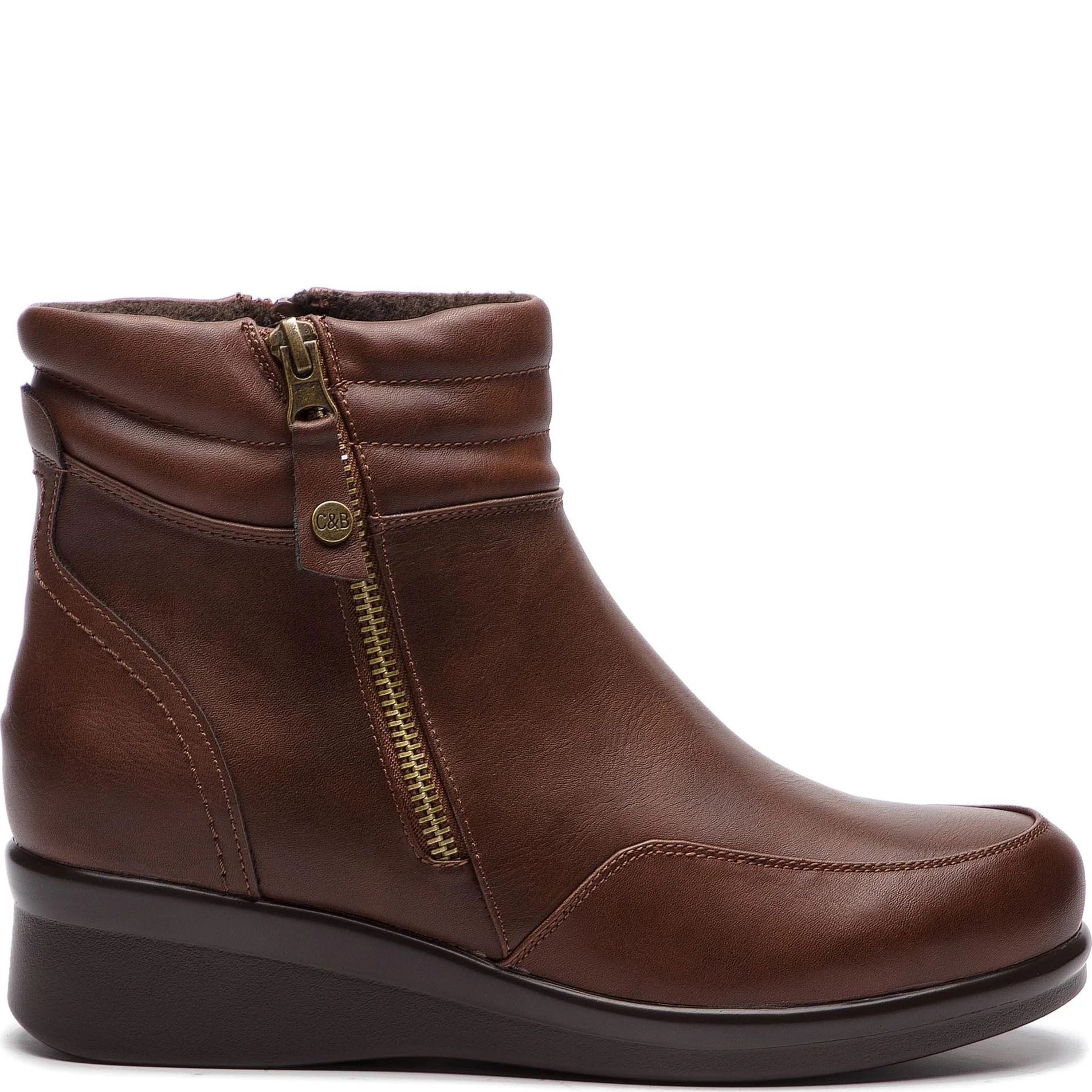 CLARA BARSON Aulinukai moterims, Ruda, BOOTIES 2