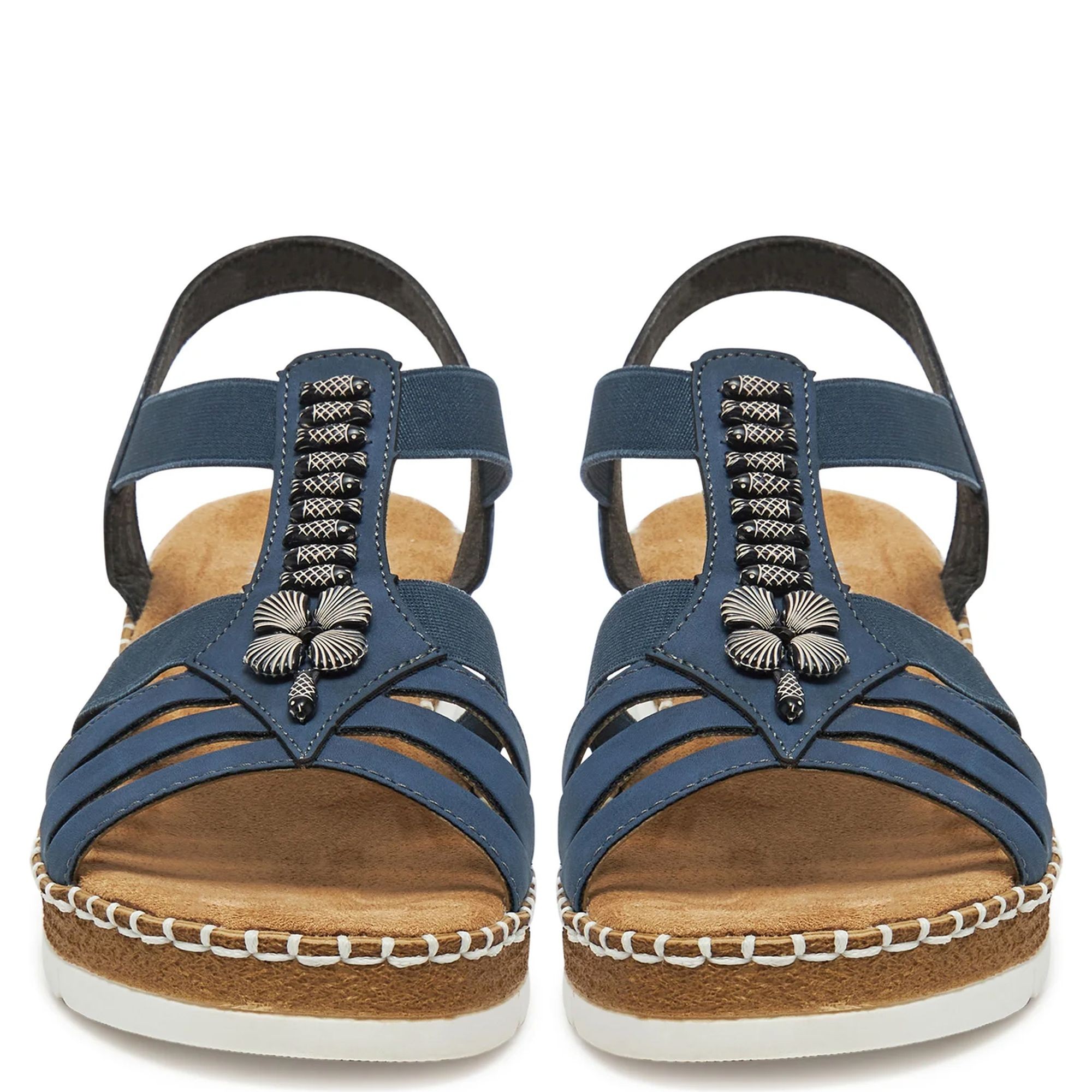 RIEKER Basutės moterims, Mėlyna, Sandals 3