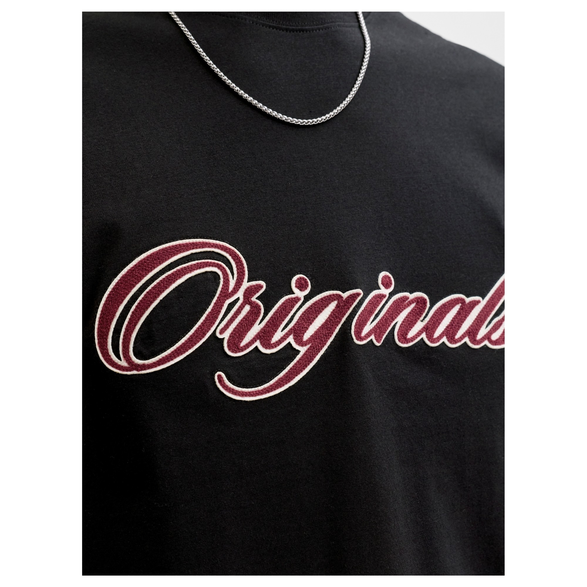 JACK & JONES Marškinėliai vyrams, Juoda, Nantucket emb 2