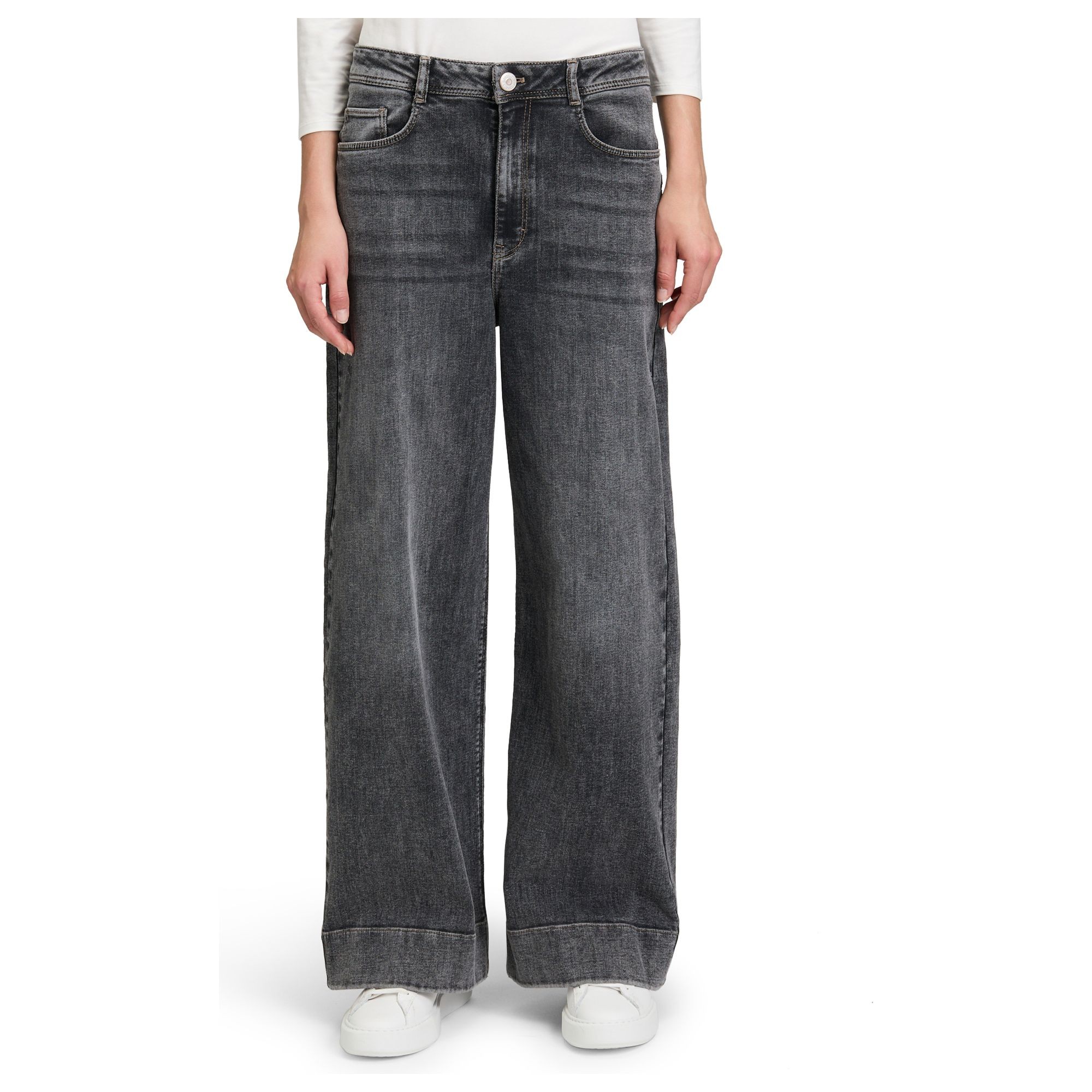 BETTY & CO Kelnės moterims, Pilka, Mot.džinsai 3