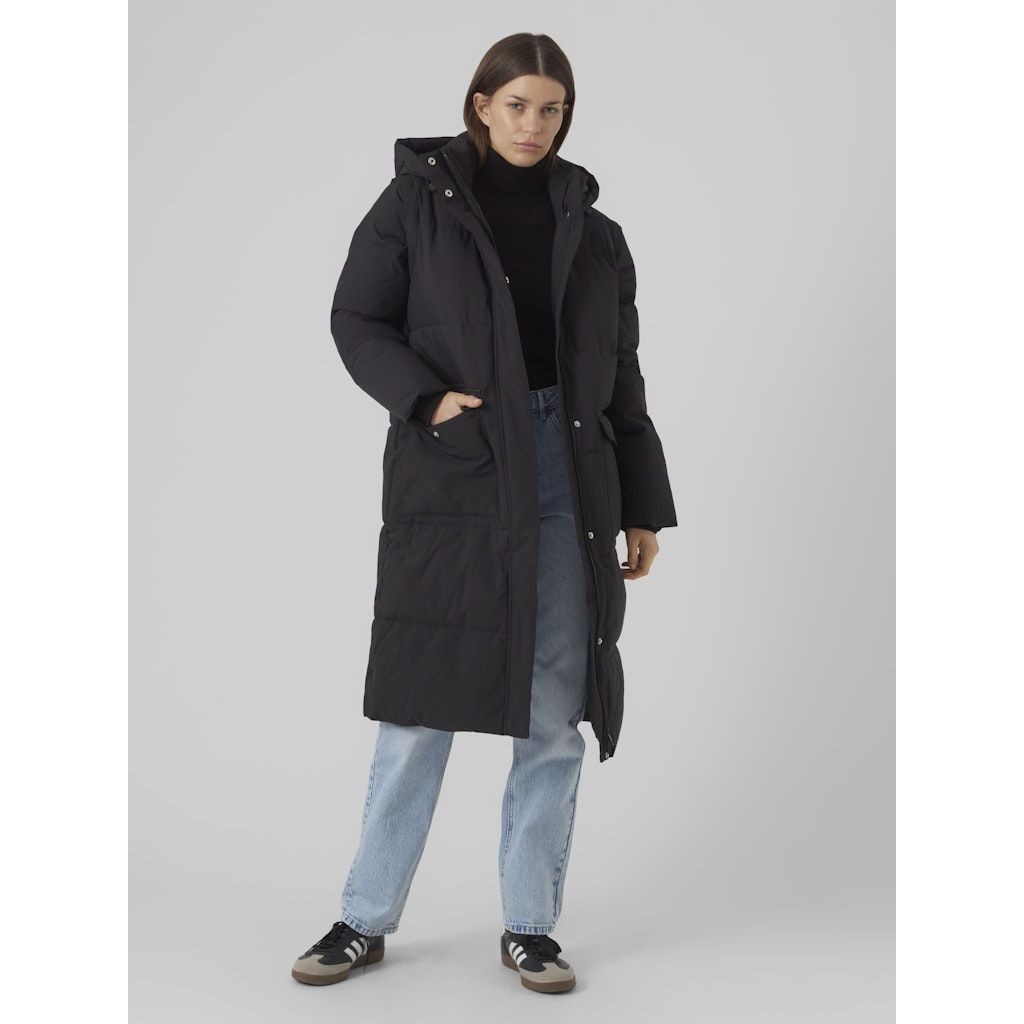 VERO MODA Paltas moterims, Juoda, VMMADELYN LONG COAT 5