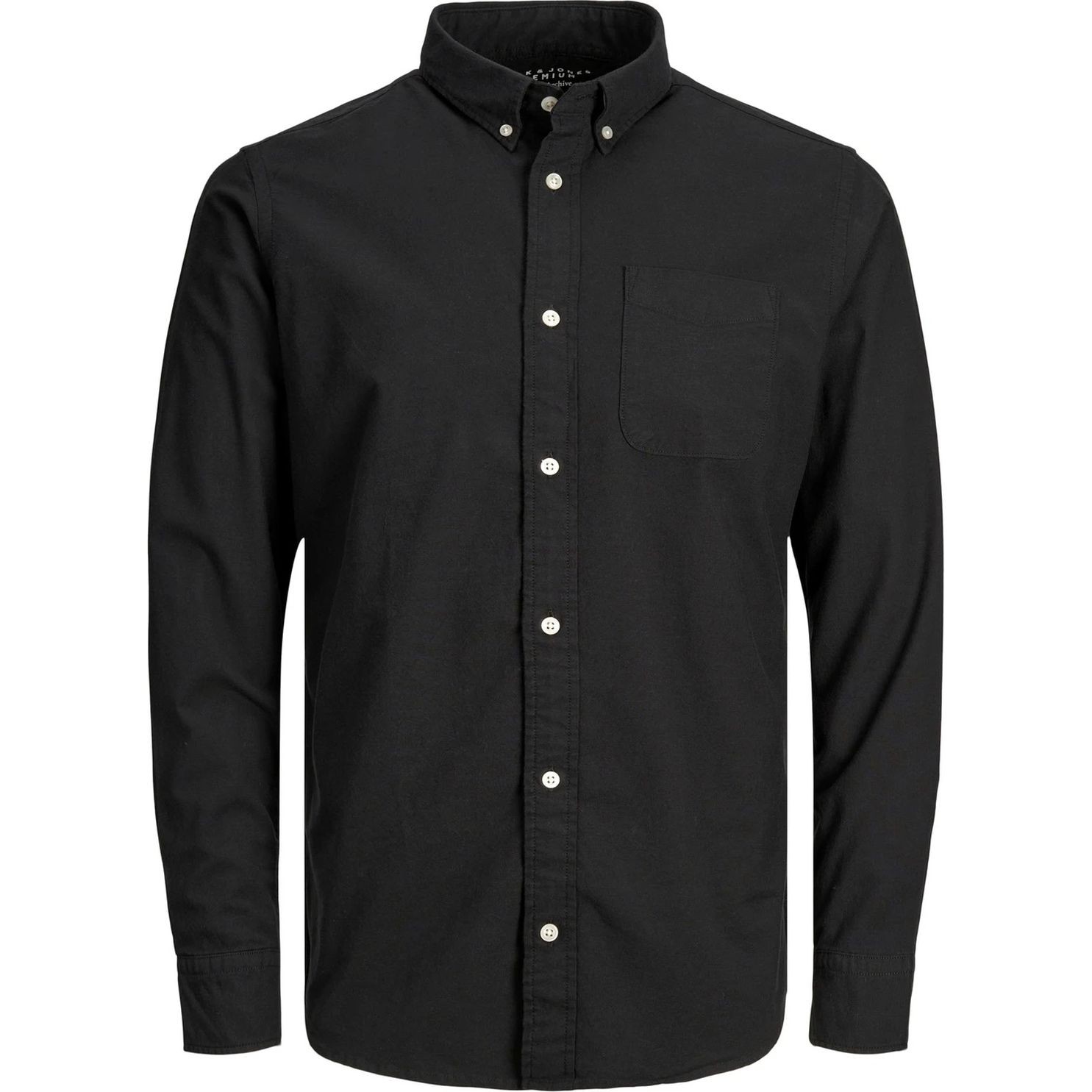 JACK & JONES Marškiniai ilgomis rankovėmis vyrams, Juoda, Marškiniai