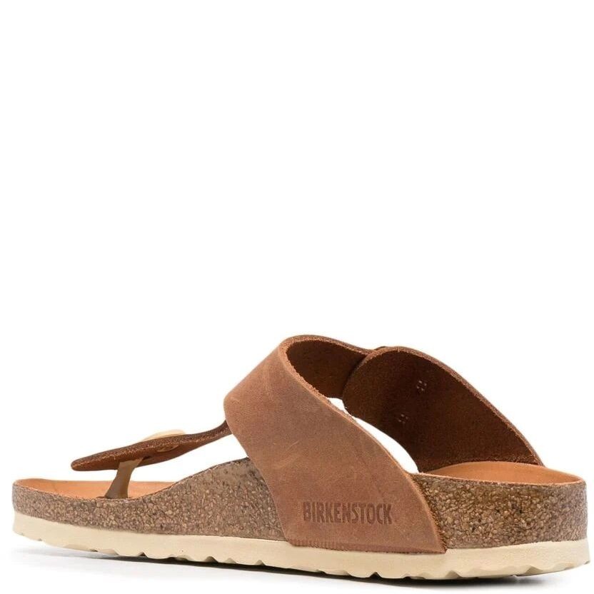 BIRKENSTOCK Šlepetės moterims, Ruda, Gizeh Big Buckle 3