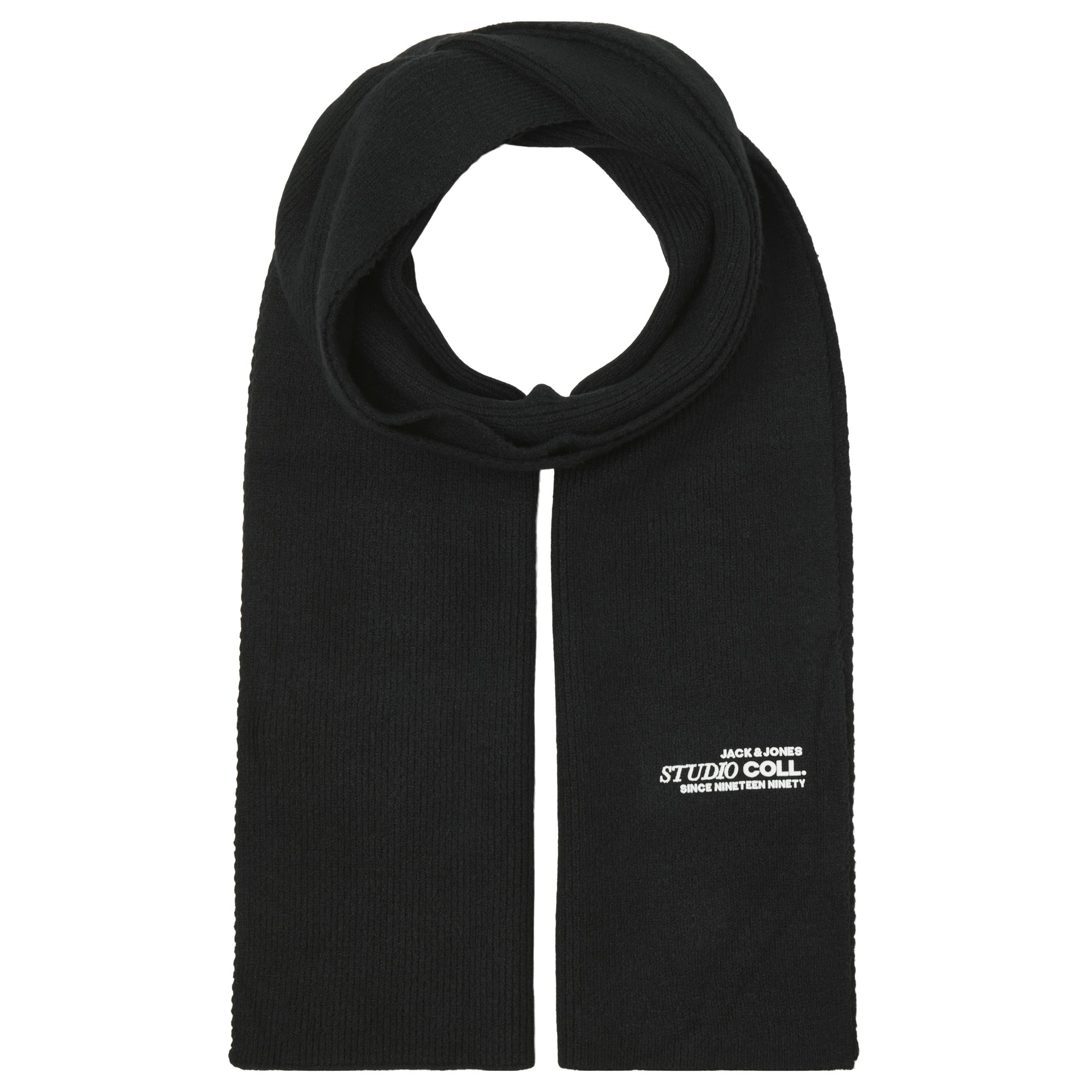 JACK & JONES Šalikas vyrams, Juoda, Coll scarf 1