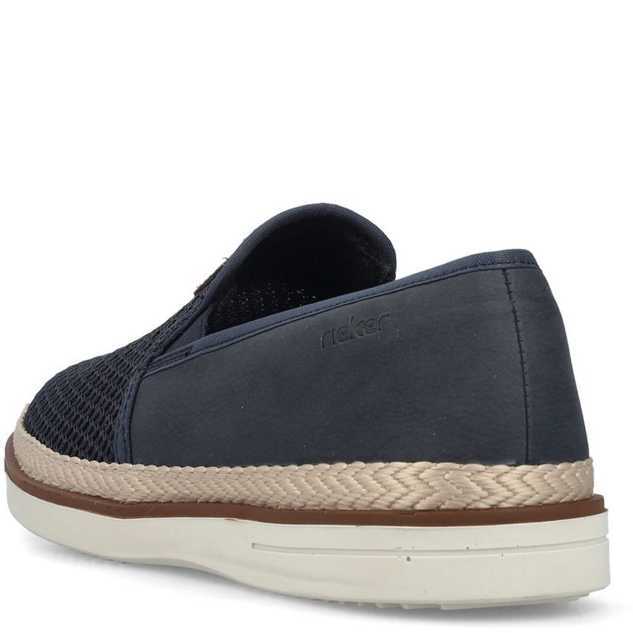 RIEKER Laisvalaikio bateliai vyrams, Mėlyna, LEISURE 10