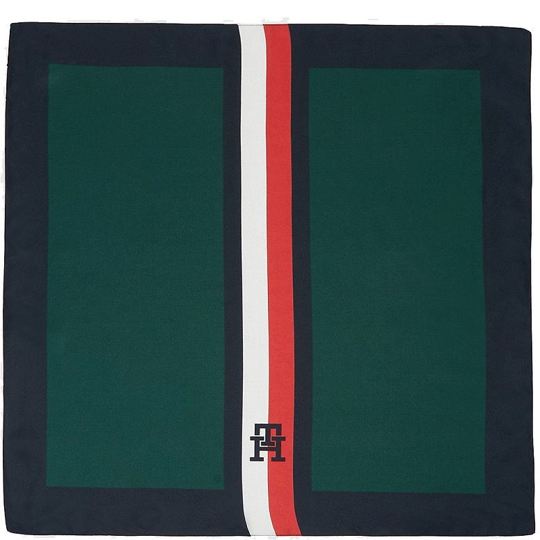 TOMMY HILFIGER Šalikas moterims, Balta, EAST COAST PREP SILK 1