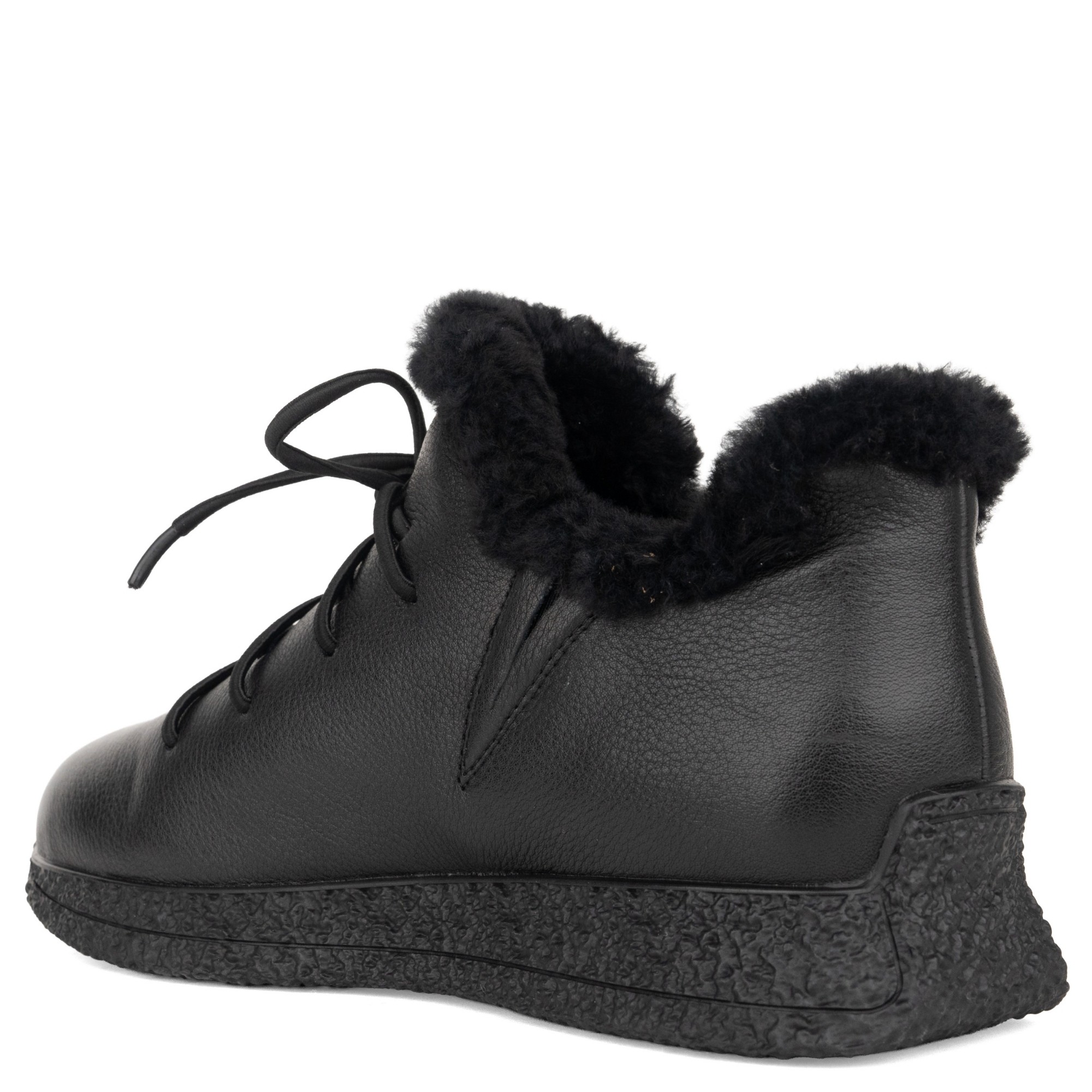 LINDA BAUMANN Pašiltinti aulinukai moterims, Juoda, Wm booties 3