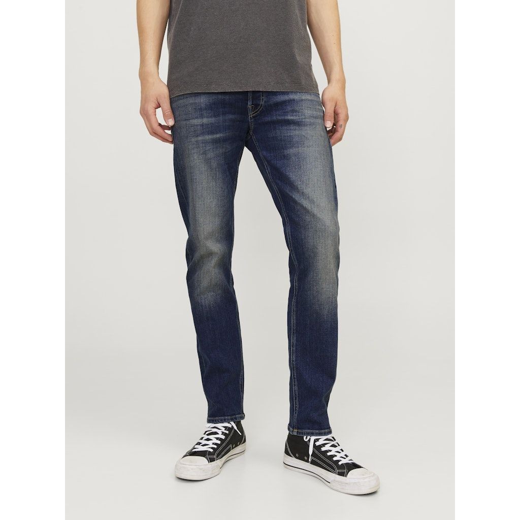 JACK & JONES Aptempti džinsai vyrams, Mėlyna, Mike original 3