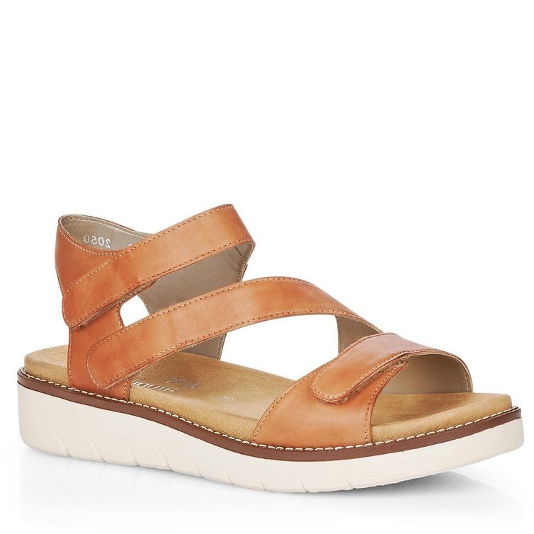 REMONTE Basutės moterims, Ruda, SANDALS 1
