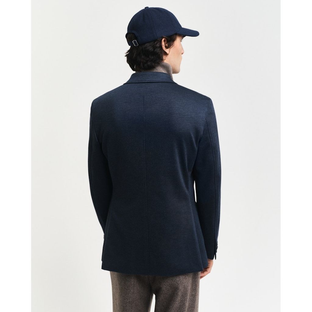 GANT Švarkas vyrams, Mėlyna, Slim two-toned twill blazer 3