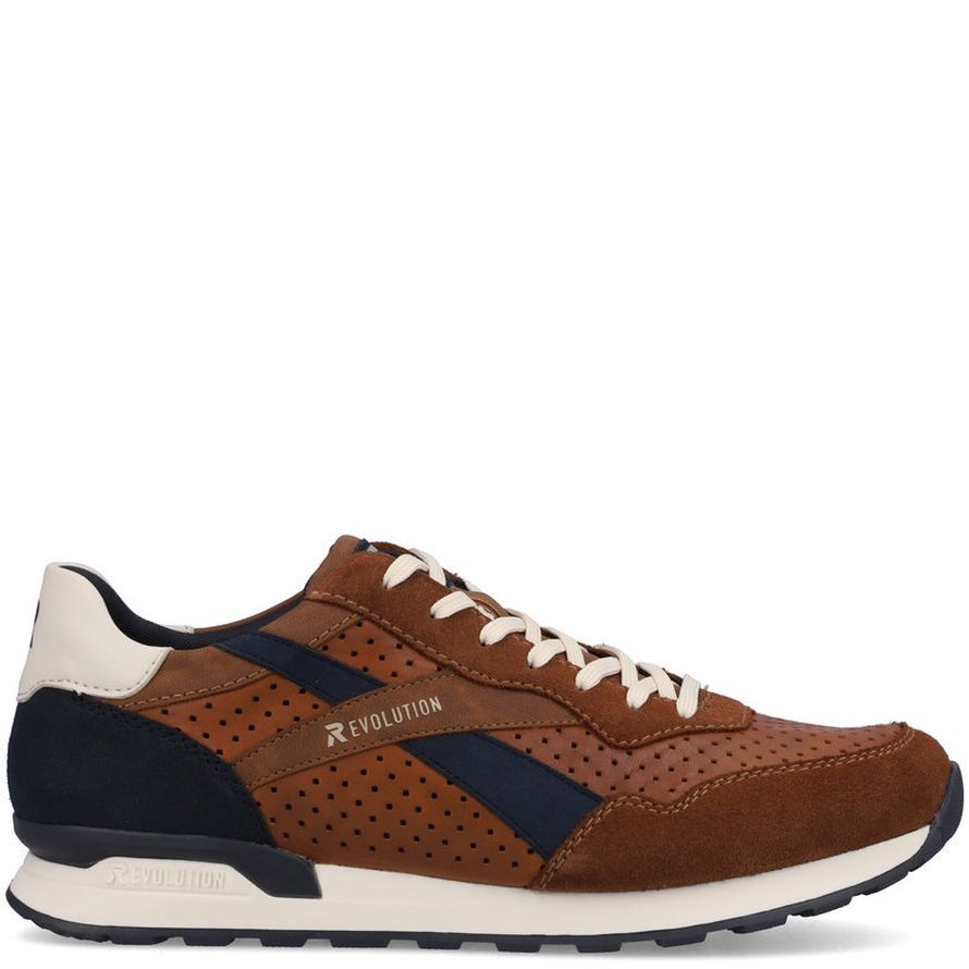 RIEKER Laisvalaikio bateliai vyrams, Ruda, LEISURE 3