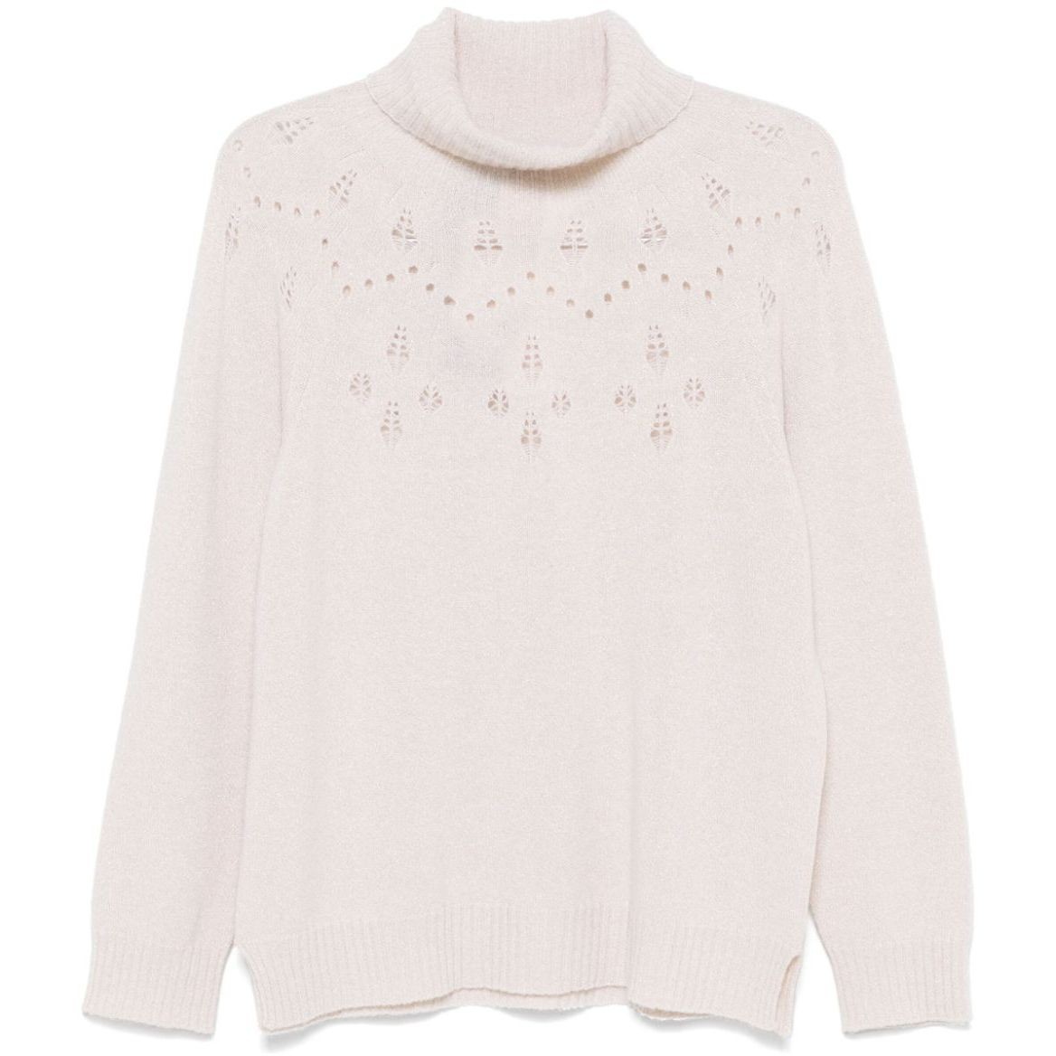 TWINSET Megztinis su kaklu moterims, Marga, Blend high neck jumper