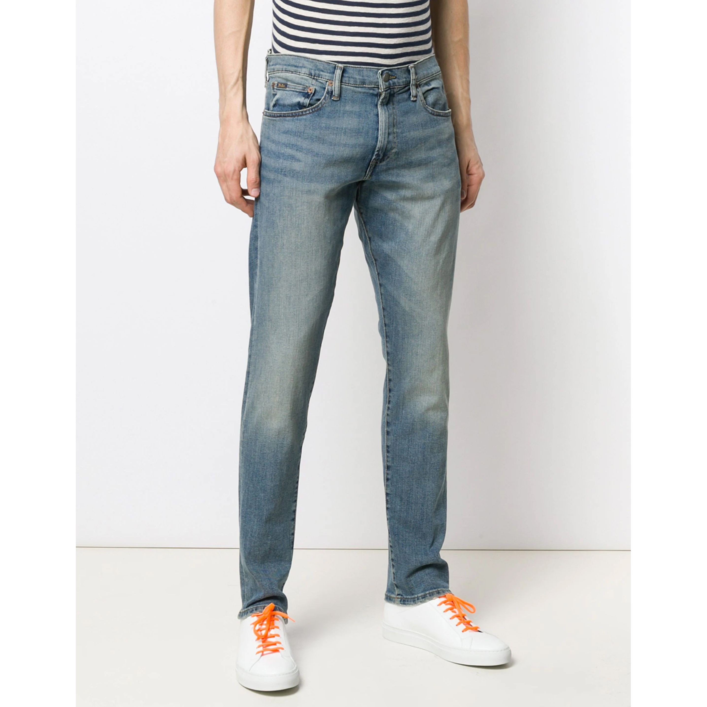 POLO RALPH LAUREN Tiesūs džinsai vyrams, Mėlyna, 5-pocket denim 2