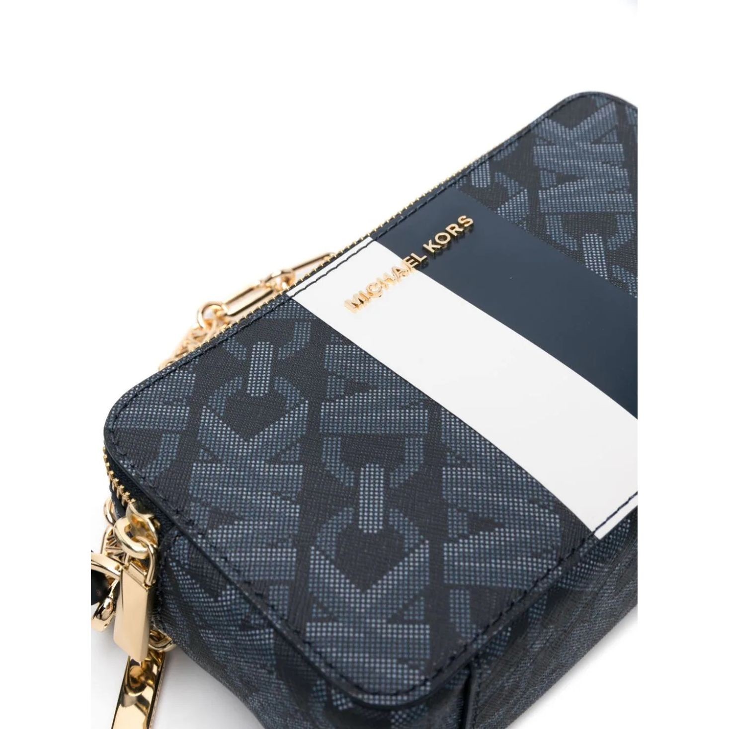 MICHAEL KORS Rankinė per petį moterims, Mėlyna, Sm dbl zp camra chn xbody 3