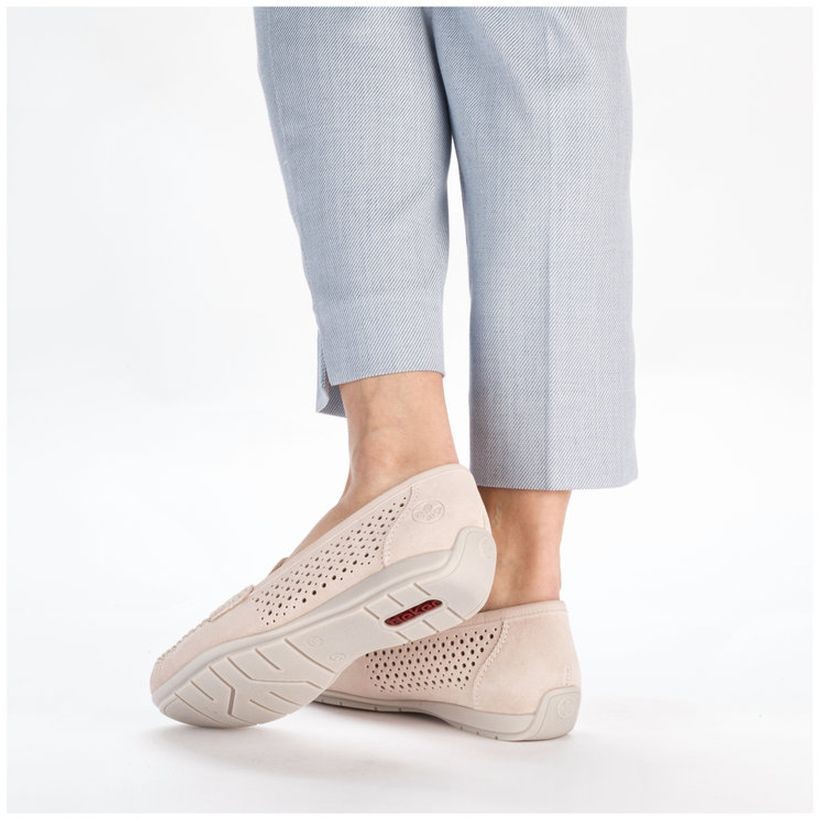 RIEKER Laisvalaikio bateliai moterims, Rožinė, LEISURE 7