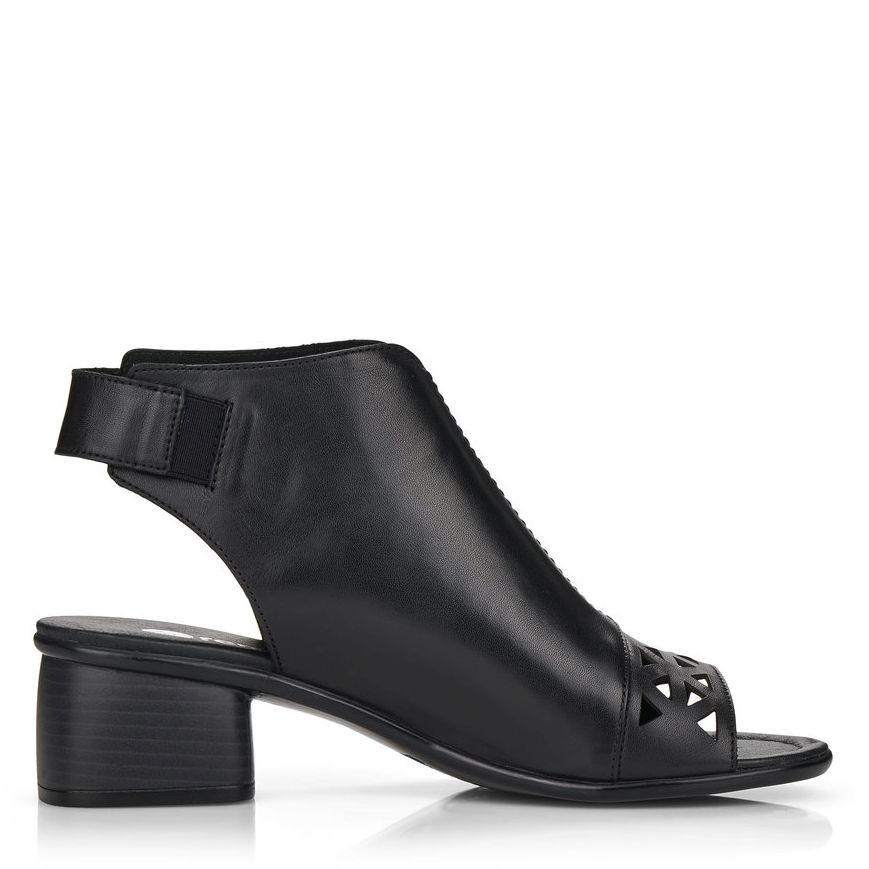 REMONTE Basutės moterims, Juoda, SANDALS 4