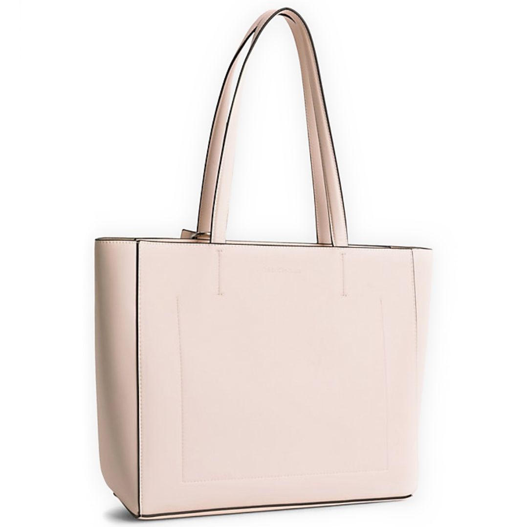 CALVIN KLEIN JEANS Pirkinių krepšys moterims, Rožinė, Sculpted shopper tag tote bag 2