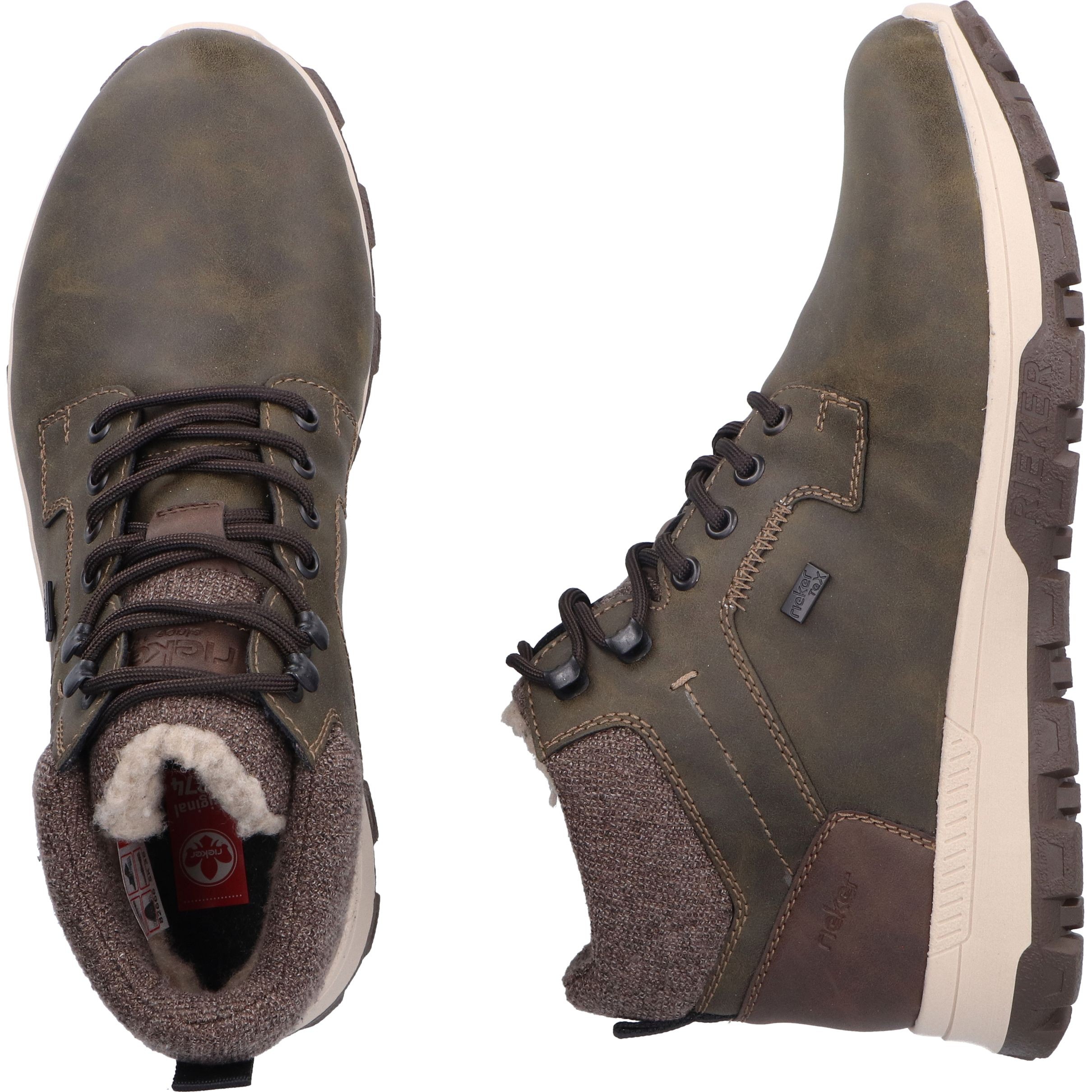 RIEKER Aulinukai vyrams, Žalia, Men's boots 12