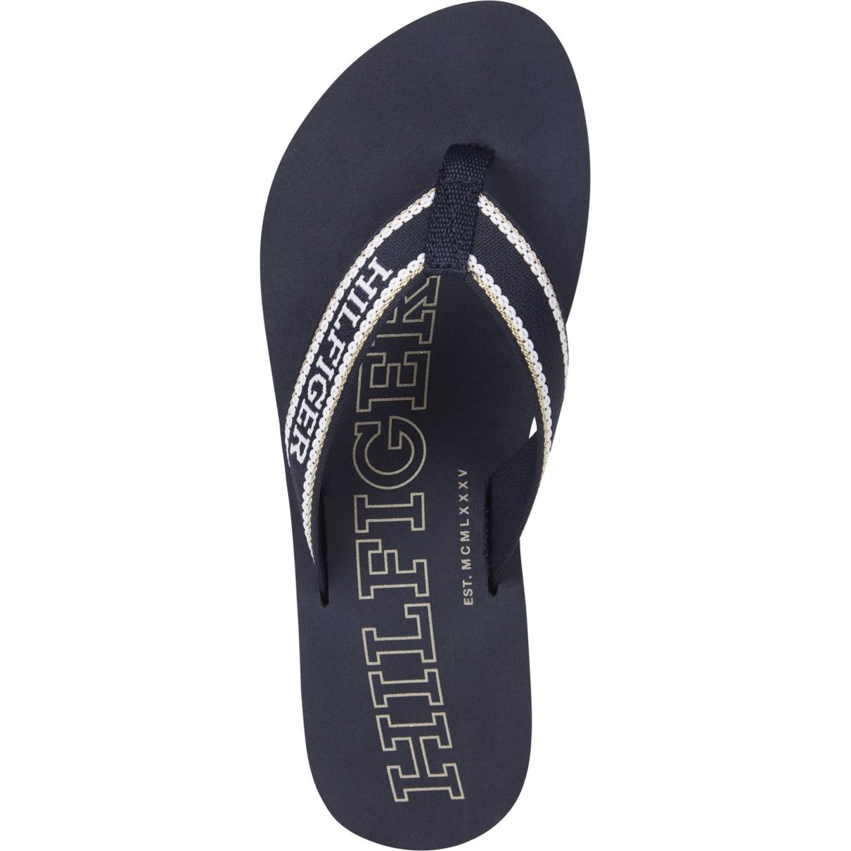 TOMMY HILFIGER Pliažo šlepetės per pirštą moterims, Mėlyna, Beach sandal 3