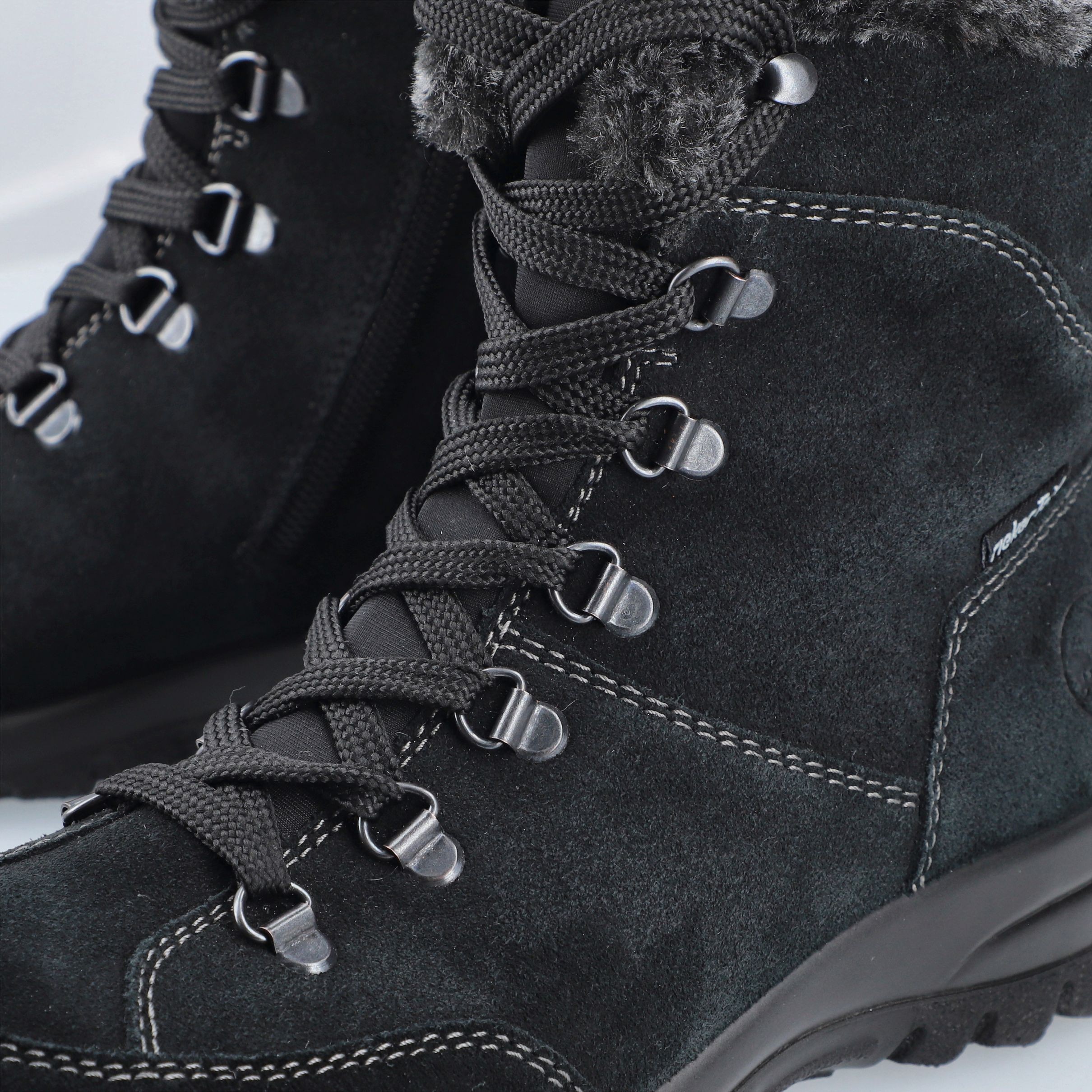 RIEKER Auliniai moterims, Juoda, Ladies mid height boots 4