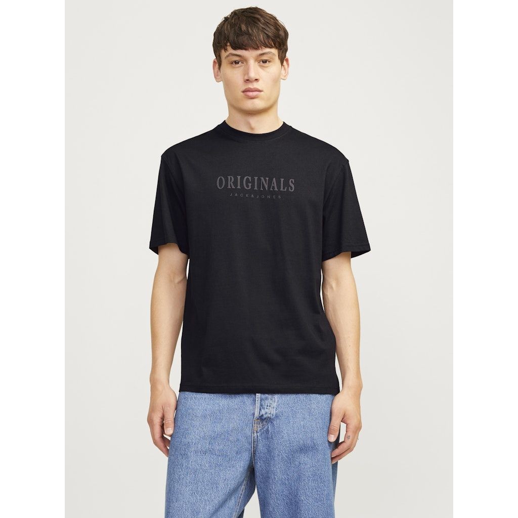 JACK & JONES Marškinėliai vyrams, Juoda, Frederiks berg tee 2