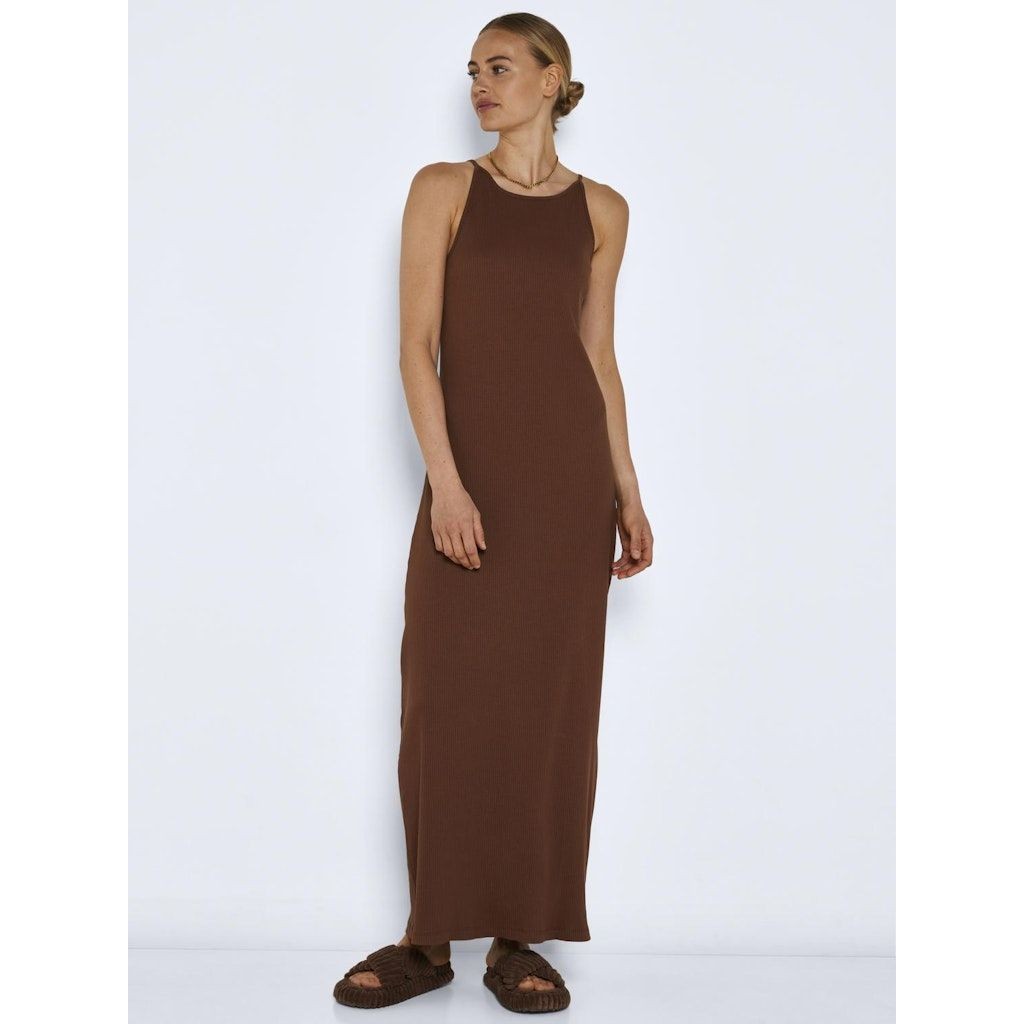 NOISY MAY Maxi suknelė moterims, Ruda, NMDRAKEY S/L HALTERNE 2