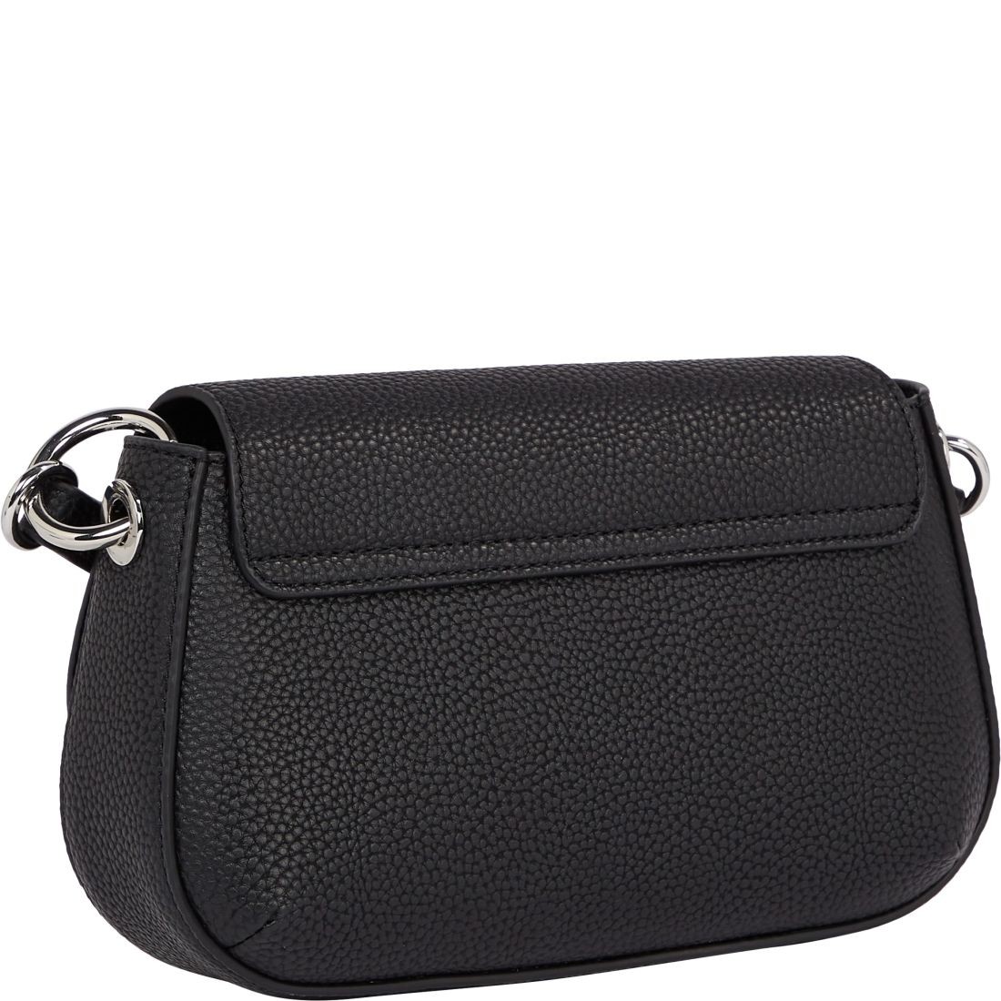 TOMMY HILFIGER Rankinė per petį moterims, Juoda, Emblem flap crossover 2