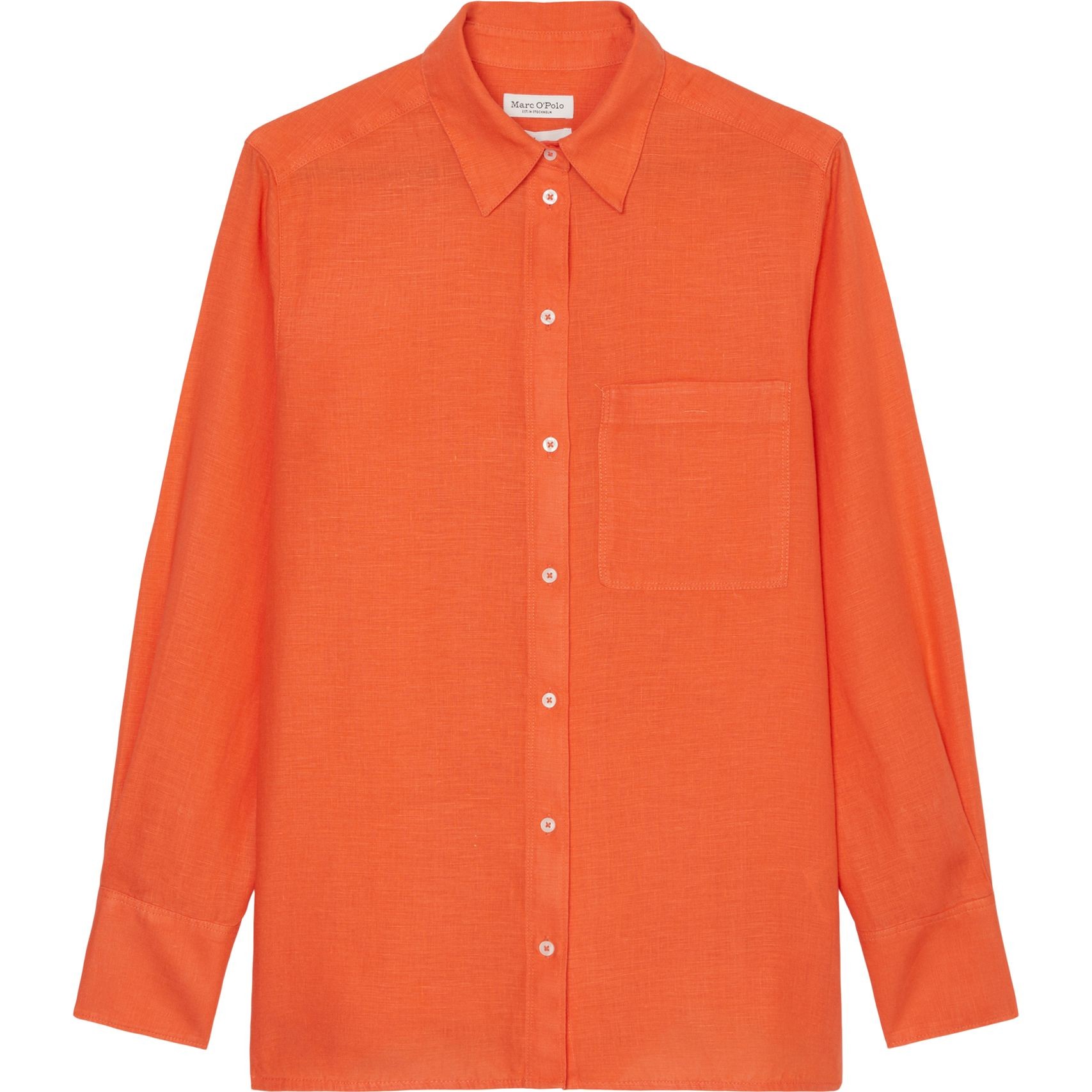 MARC O'POLO Marškiniai ilgomis rankovėmis moterims, Oranžinė 1