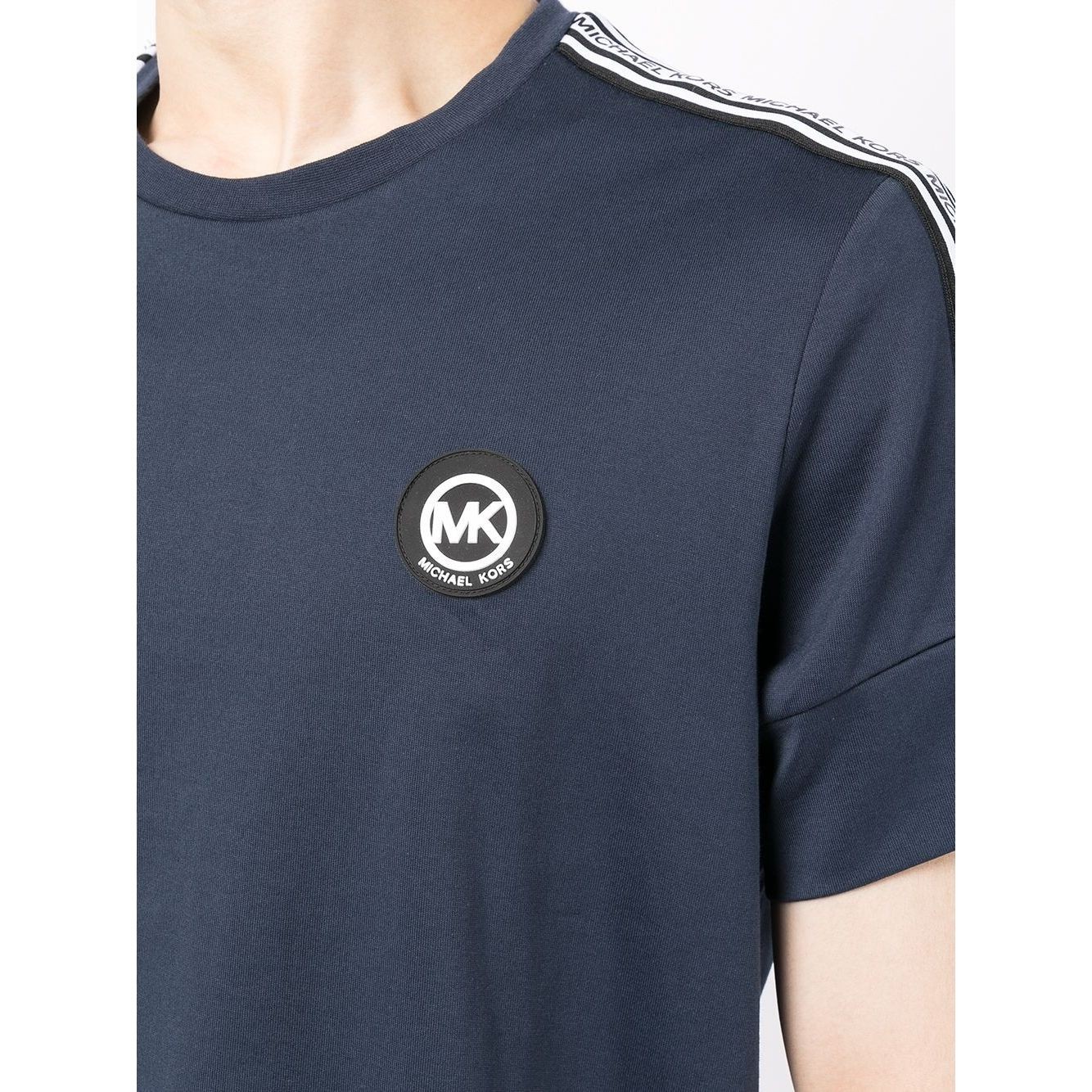 MICHAEL KORS Marškinėliai trump. rankovėmis vyrams, Mėlyna, New evergreen logo tee 4