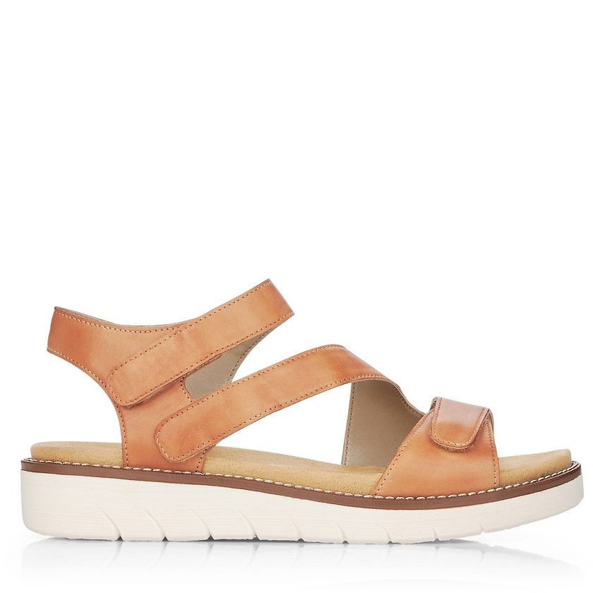 REMONTE Basutės moterims, Ruda, SANDALS 2