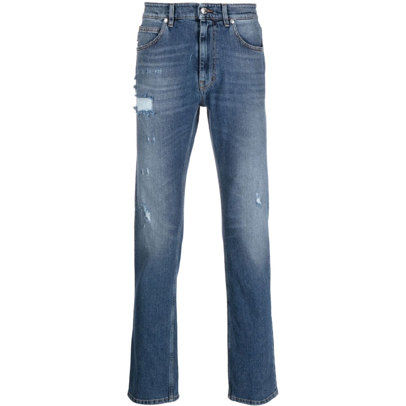 JUST CAVALLI Tiesūs džinsai -vyrams, Mėlyna, 5 pocket slim jeans