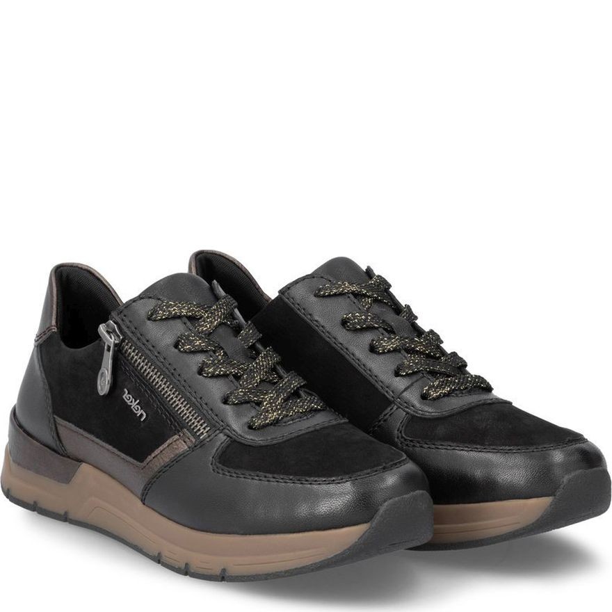 RIEKER Laisvalaikio bateliai moterims, Juoda, Ladies shoes 1