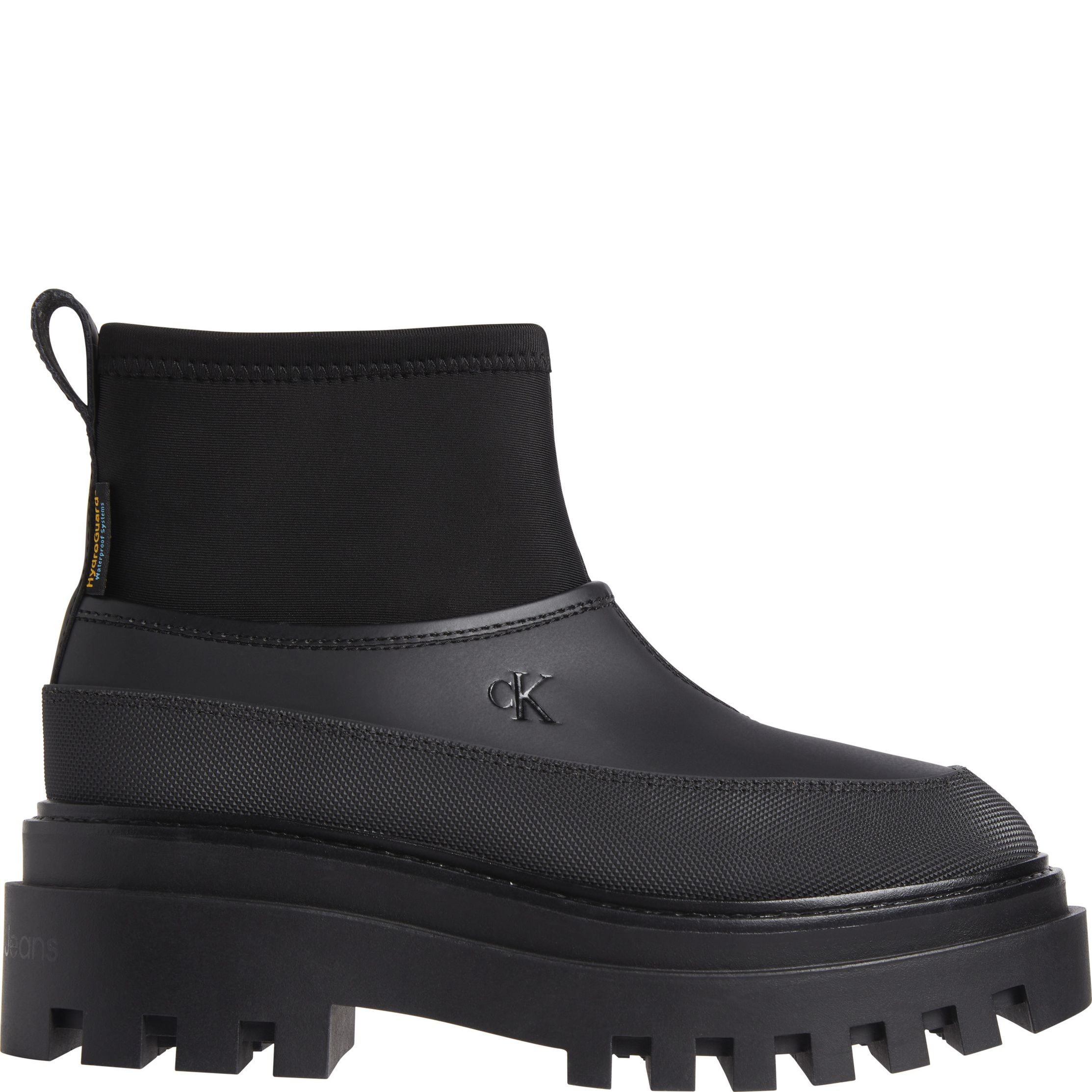 CALVIN KLEIN JEANS Aulinukai moterims, Juoda, Flatform rainboot low 2