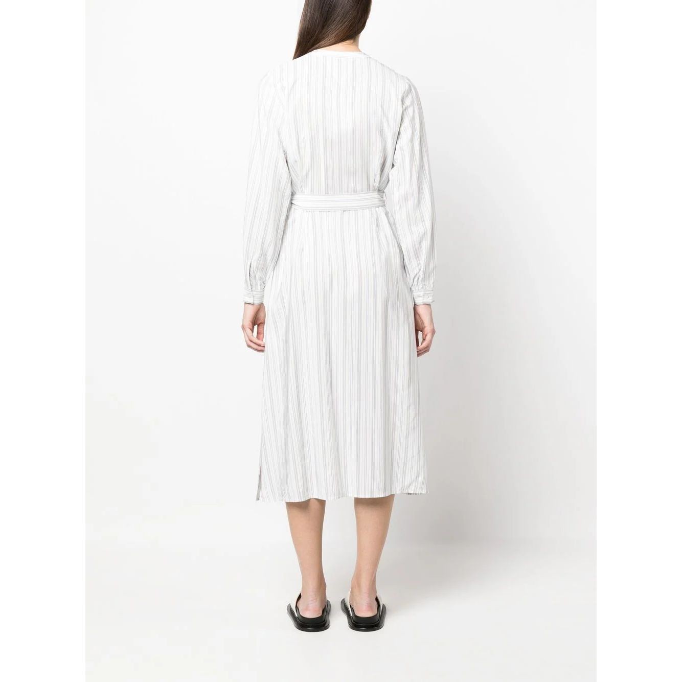TOMMY HILFIGER Midi suknelė moterims, Balta, Regular midi shirt dress 4