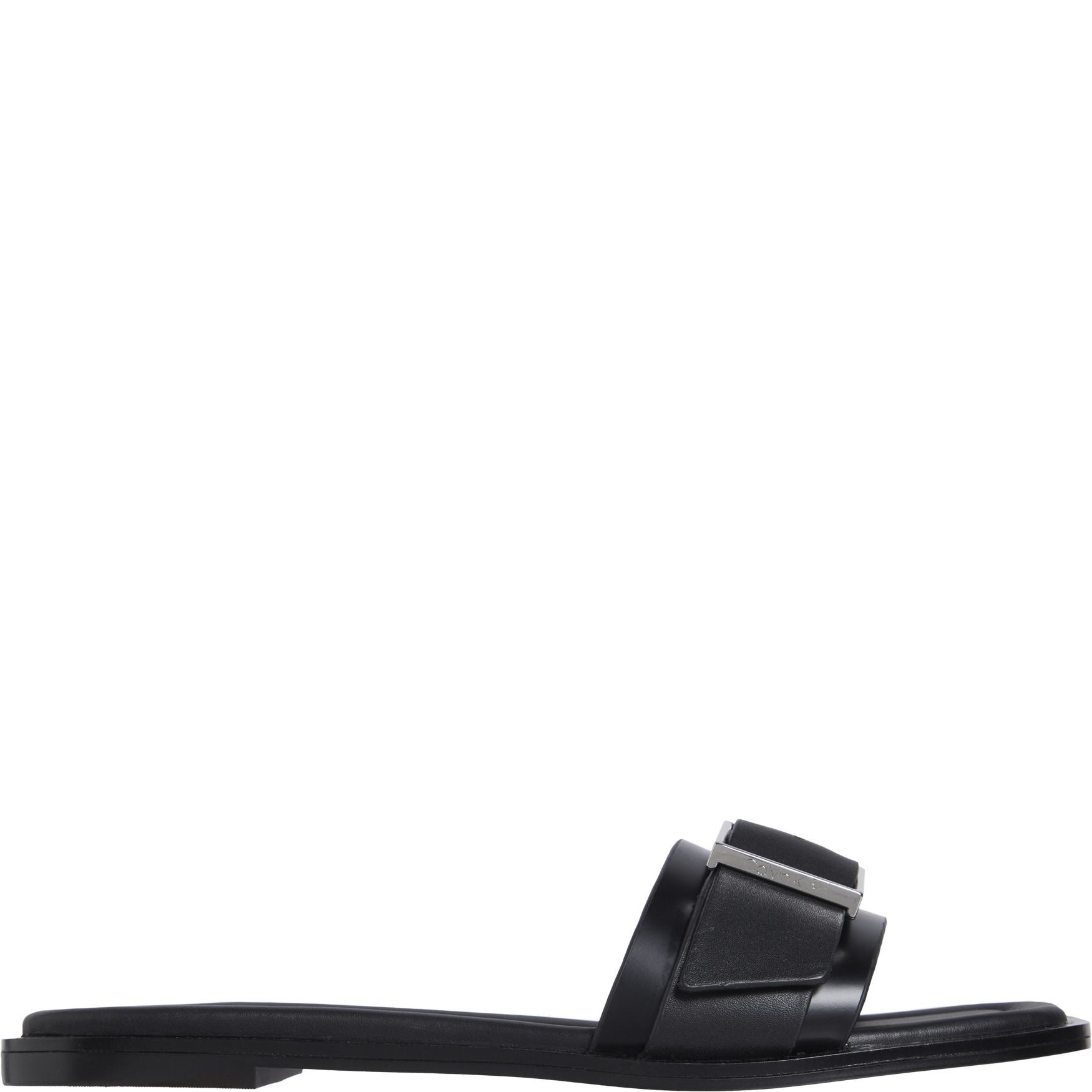 CALVIN KLEIN Basutės moterims, Juoda, Flat slide buckle 2