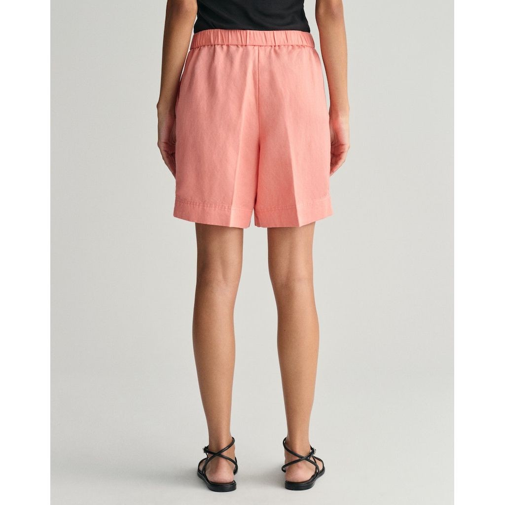 GANT Šortai moterims, Rožinė, REL LINEN BLEND PULL ON SHORTS 3
