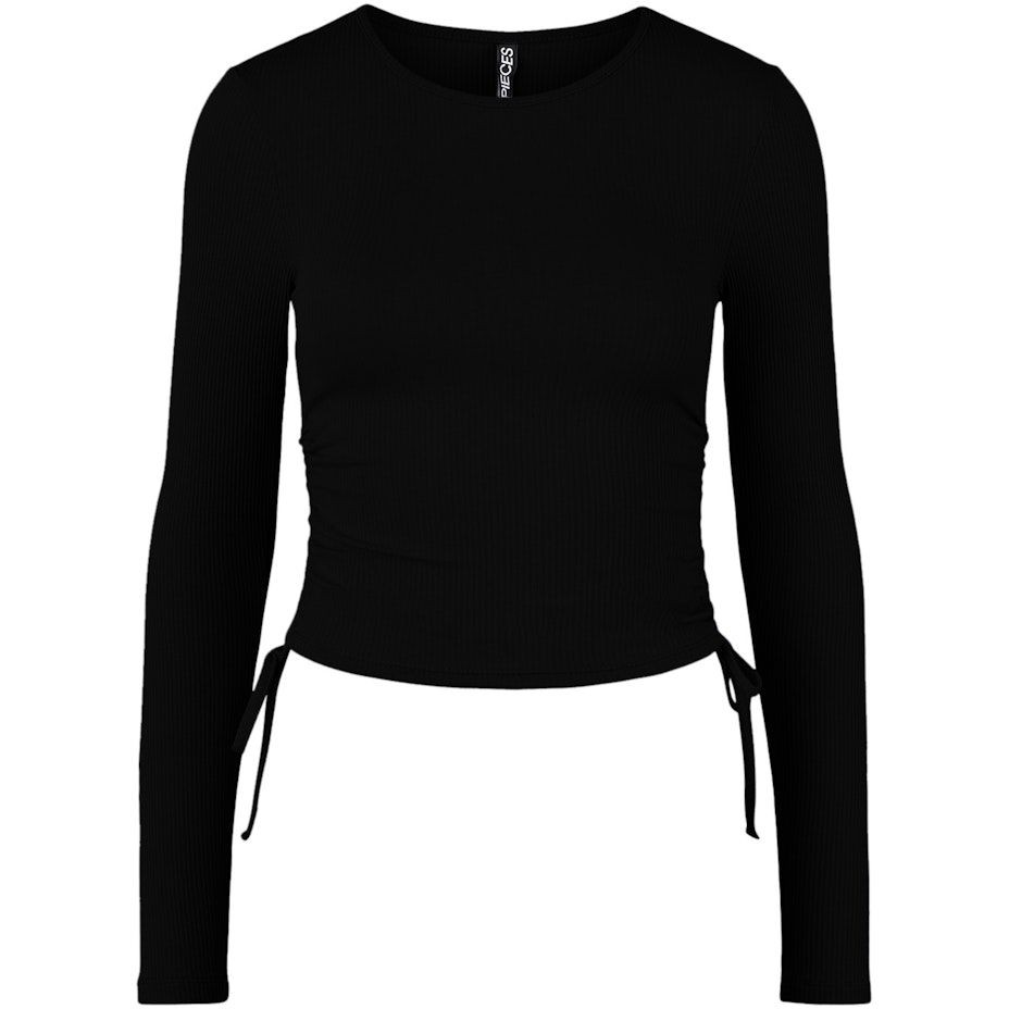 PIECES Midi suknelė moterims, Juoda, PCHAZEL LS CROP TOP B 1