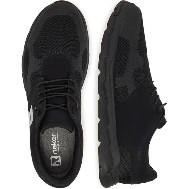 RIEKER Laisvalaikio bateliai vyrams, Juoda, Sneakers 5