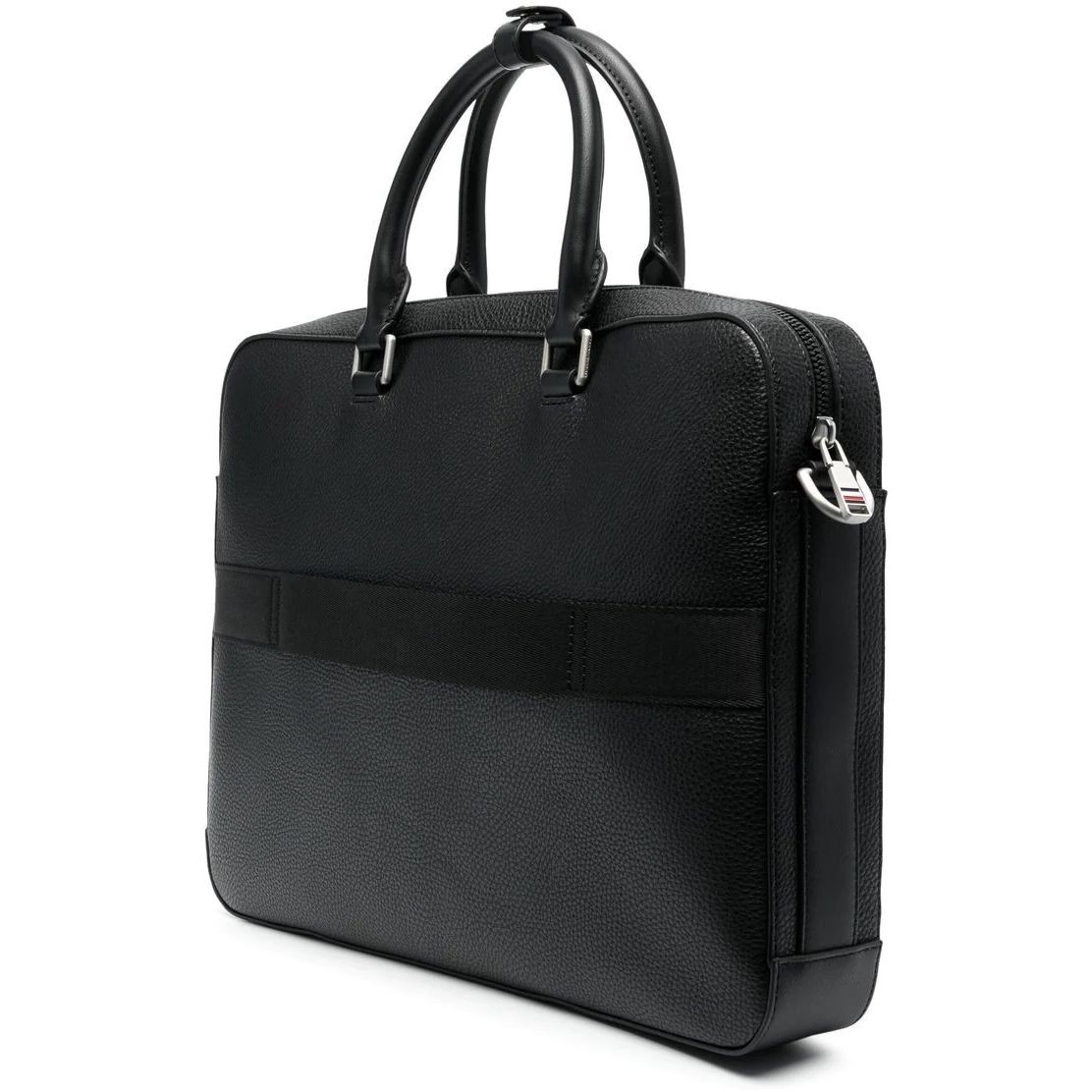 TOMMY HILFIGER Dėklas kompiuteriui vyrams, Juoda, TH CENTRAL SLIM COMPUTER BAG 2