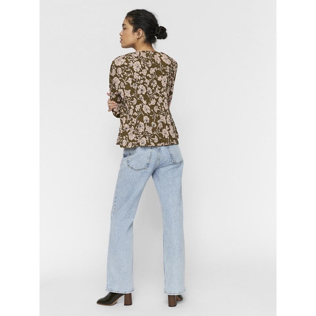 VERO MODA Palaidinės moterims, Žalia, VMVILMA 3/4 TOP WVN 3