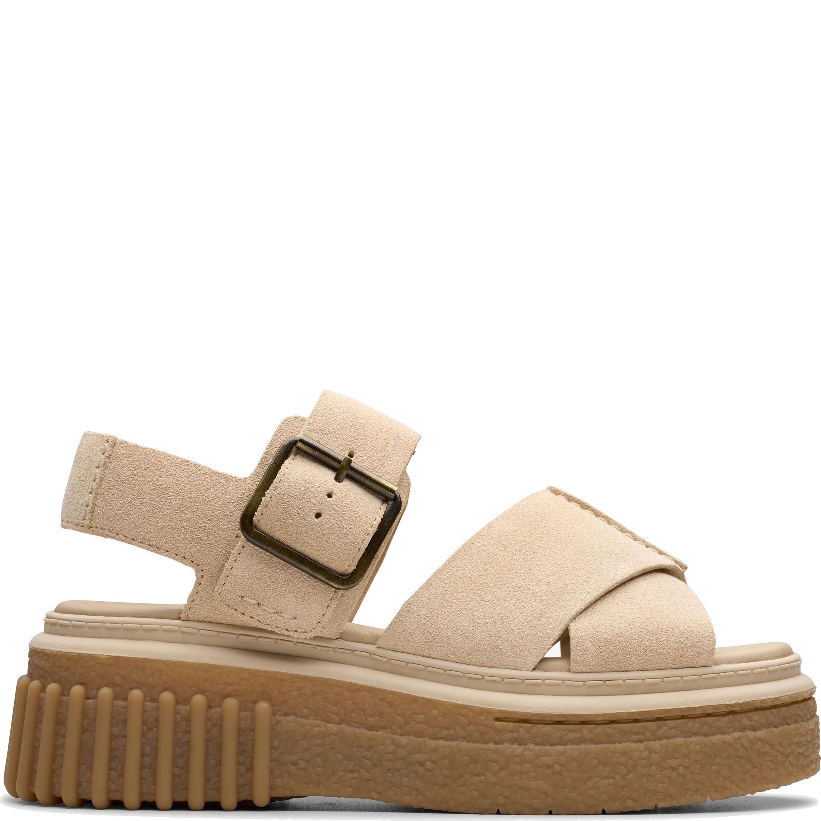 CLARKS Basutės moterims, Smėlio, Evamar sandals 2