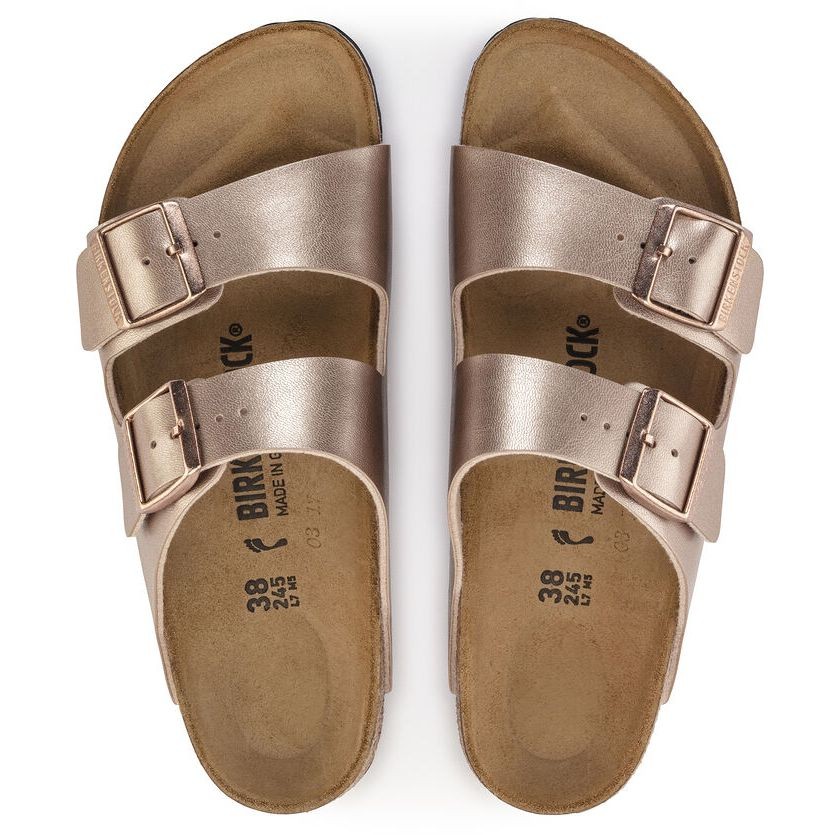 BIRKENSTOCK Šlepetės moterims, Bronzinė, Arizona BF slippers 3