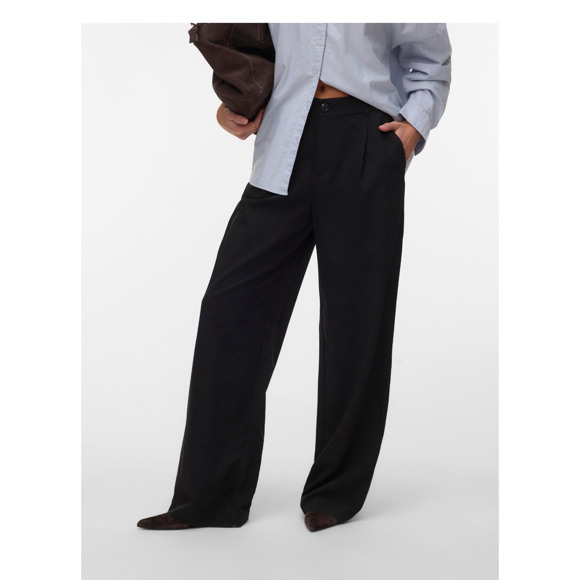 VERO MODA Formalios kelnės moterims, Juoda, Dallas 3